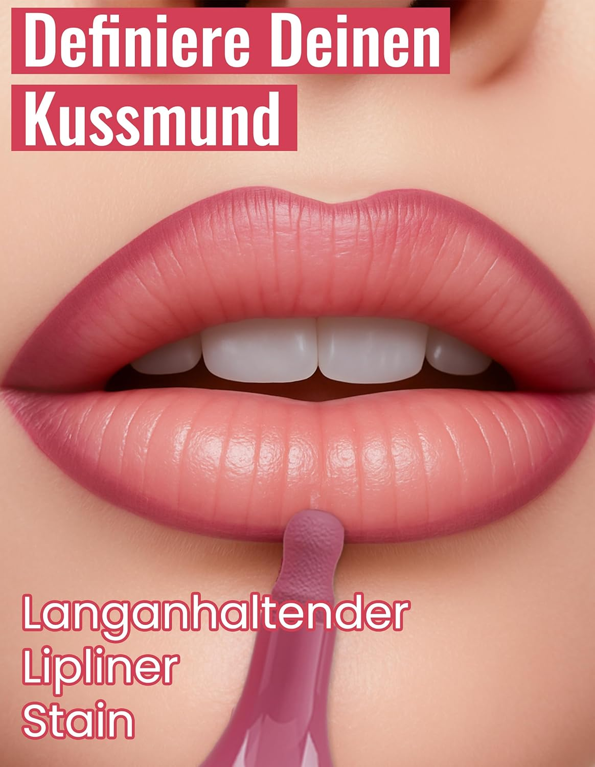 Erinde Tattoo Lip Liner Mat, Waterproof Lip Marker, Long-Lasting and Highly Pigmented, Precise Tip for Defined Lip Contours, No Transfer & Smudgeproof, Nude Lip Liner #02 image number 5