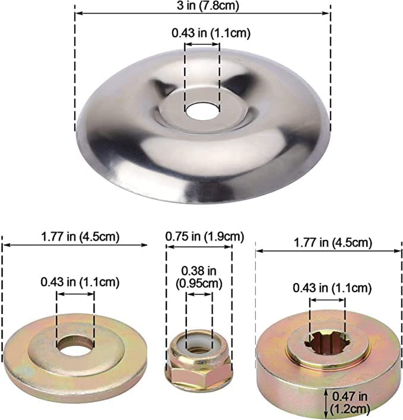 LALOCAPEYO Outdoor Trimmer Head Adaptors Kit Lawn Mower Universal IYKY Durable Professional Manufacture Superb Craftsmanship Brush Cutter Blade Adapter for Lawn Mower image number 3