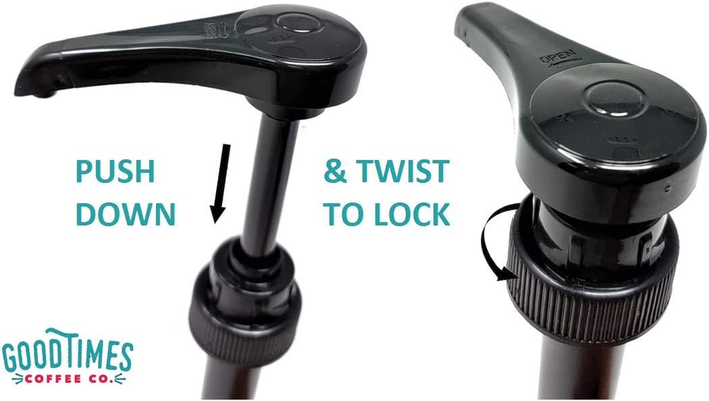 Black Coffee Syrup Pump for 750Ml Bottles (Pack of 1) | Universal Fit Torani, (Monin 1 Liter Plastic Bottle Only), Davinci, Jordan'S Skinny, and Upouria image number 2