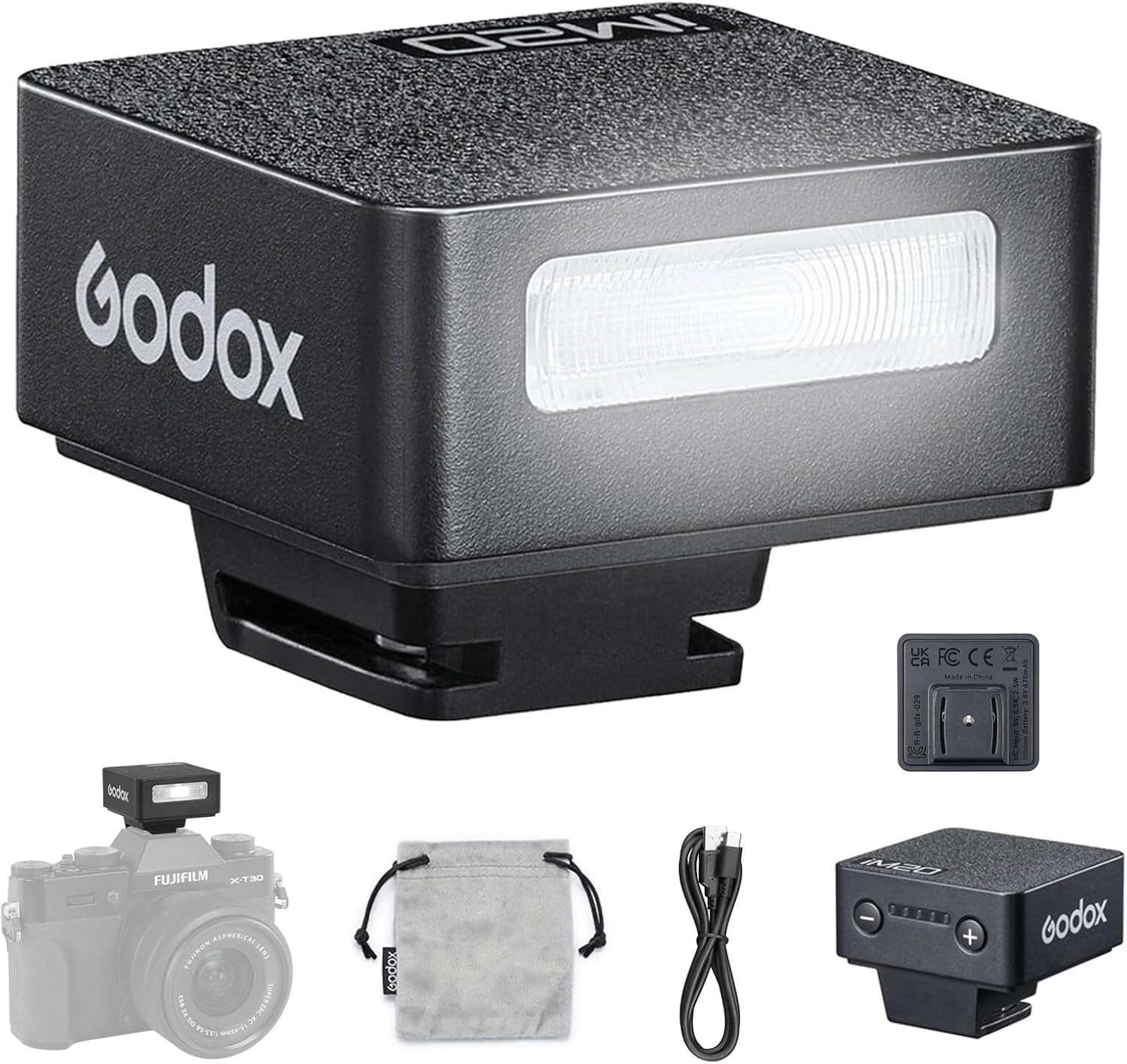 Godox Iflash Im20 Mini Camera Flash, Small Universal Flash Speedlight for DSLR & Mirrorless Cameras with Single-Contact Hot Shoe, 5 Power Levels, Built in Lithium Battery, 440 Full Power Flashes image number 5