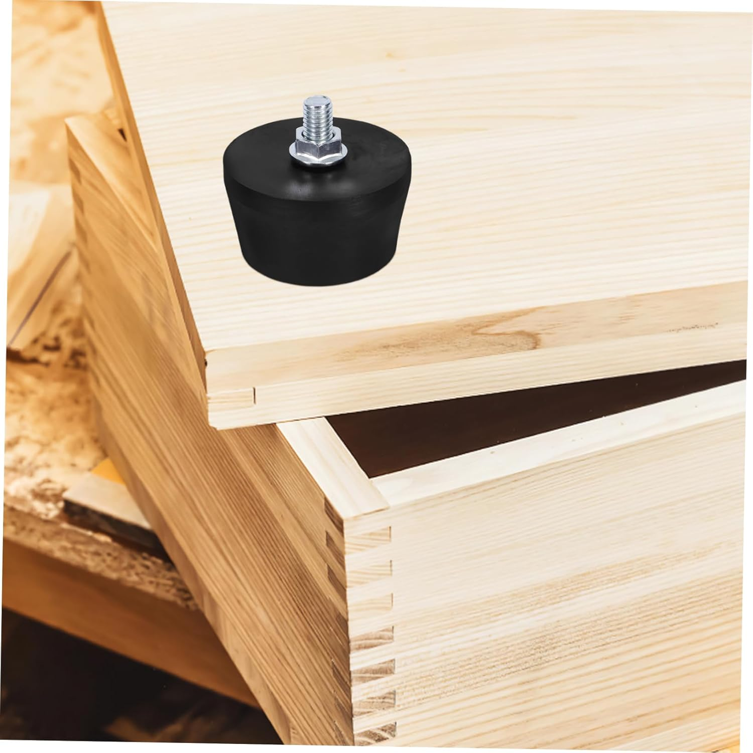 4Pcs Rubber Foot Pads for Air Compressors Heavy Duty Noise Reduction Mounting Feet Oil Resistant Vibration Control for Industrial Machines Elegant Design image number 2