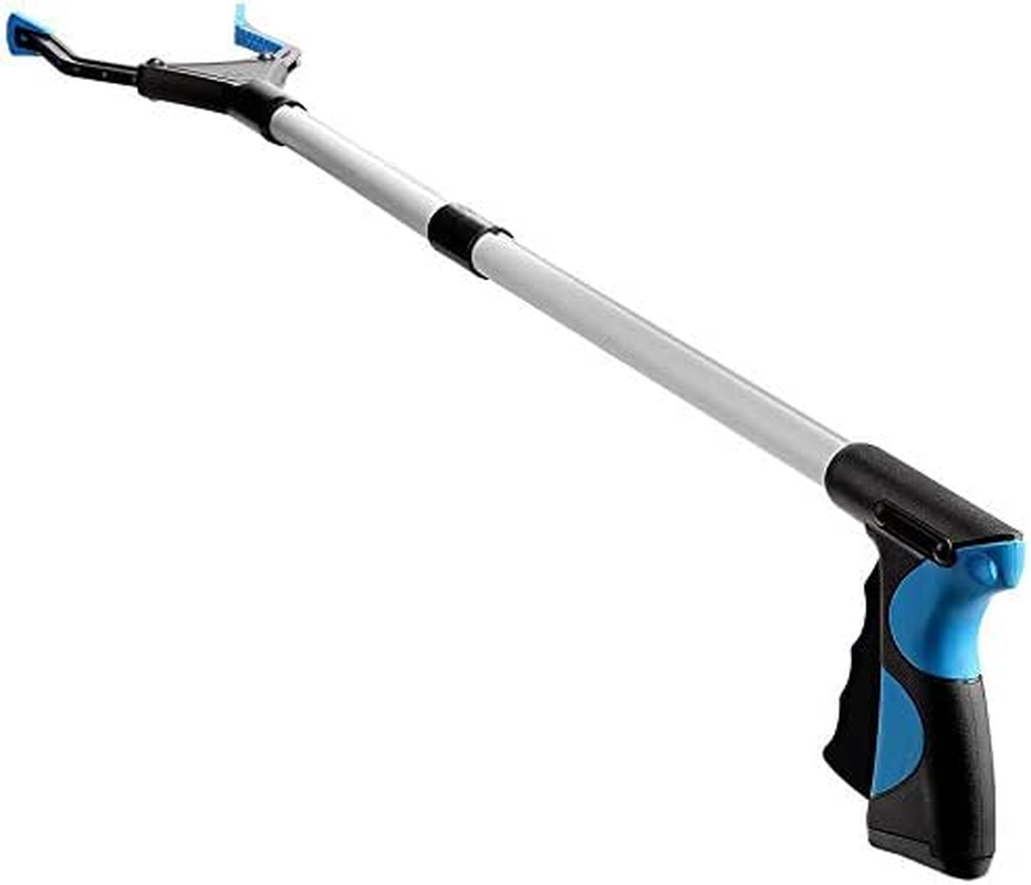 Reacher Grabber Tool, 32" Foldable Grabber Reacher for Elderly, Lightweight Extra Long Handy Trash Claw Grabber, Reaching Assist Tool for Trash Pick Up, Nabber, Litter Picker, Arm Extension (Blue) image number 4