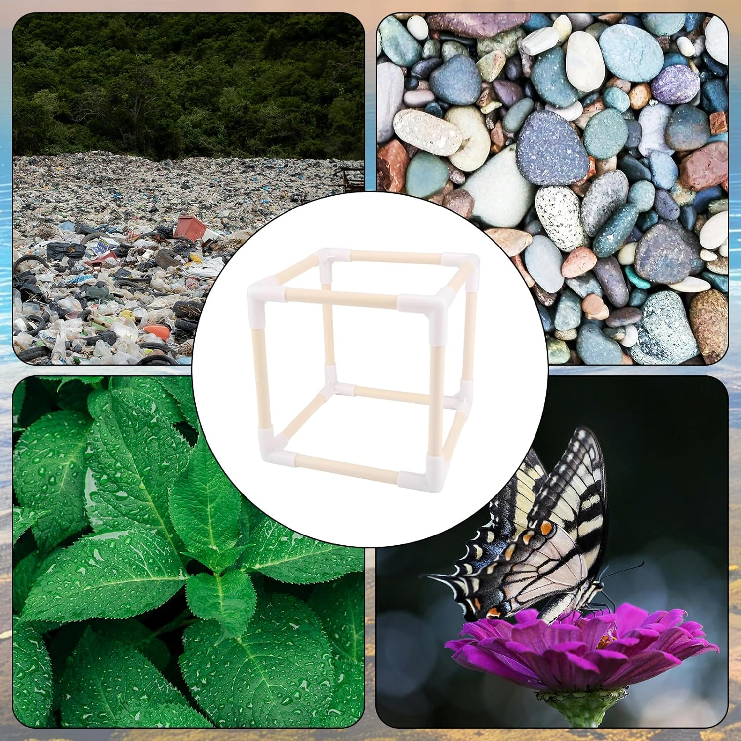 Pond Filtration Bags Set, 7In Nylon Pond Pump Filter Bag with Adapter Heads and Connecting Tubes for Waterfall Swimming Pool and Fountain image number 3