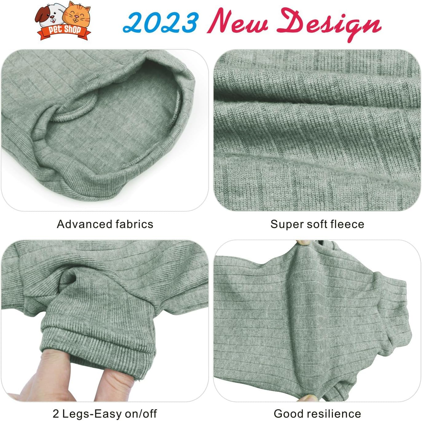 Oslueidy Sphynx Hairless Cat Vest, Turtleneck Jumper, Long Sleeve One-Piece Cat Clothing, Cat Bodysuit, Kitten Cat Jumper Shirts for Sphynx Cornish Rex Devon Rex Peterbald (Green, M)