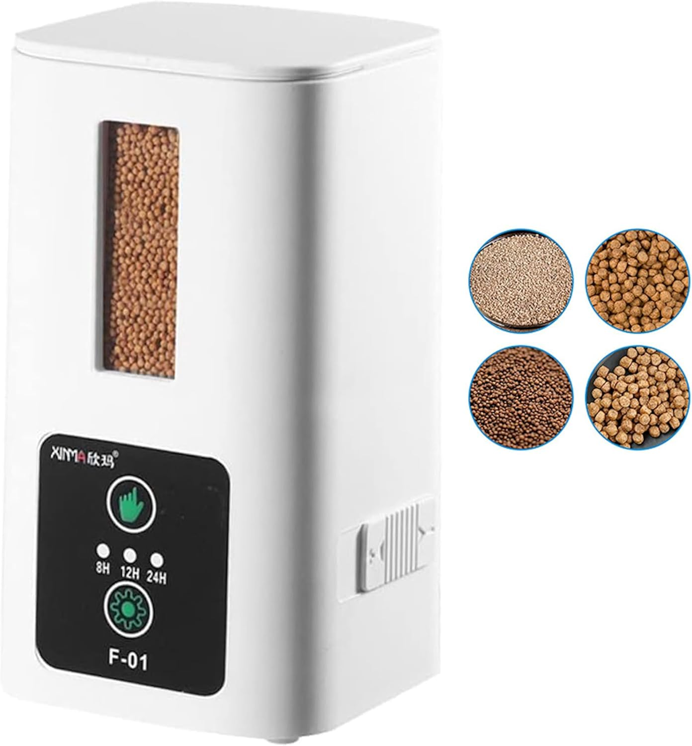 Generic 00ML Automatic Fish Feeder, 400Ml Capacity, 8/12/24H Timer, Moisture-Proof, Smart Fish Food Dispenser for Aquarium Fish Tank image number 5