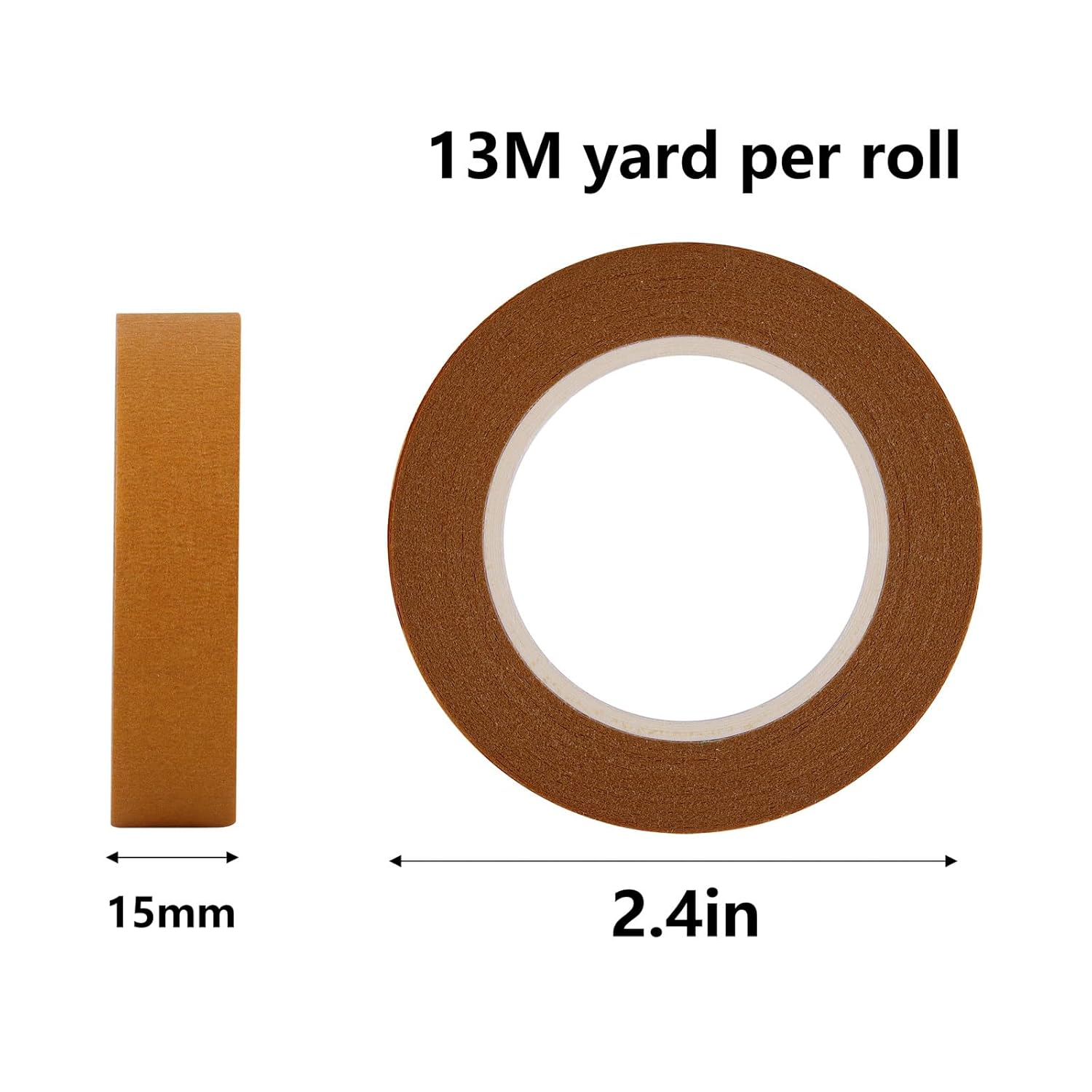 BTYMS 12 Rolls Colored Masking Tape Handbook Decoration Marker Packing Tape for Crafts, Waterproof Painters Tape, DIY Journaling, Classroom Decor 13M &times; 15Mm image number 1