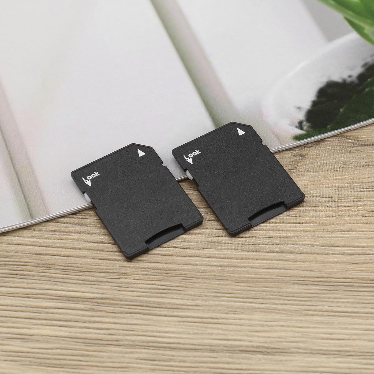 2Pcs Micro SD Card to SD Card Adapter TF Card Micro SDHC to SD SDHC Adapter Suitable for Digital Cameras Computers SD Card Supported Device Storage Card Black image number 2