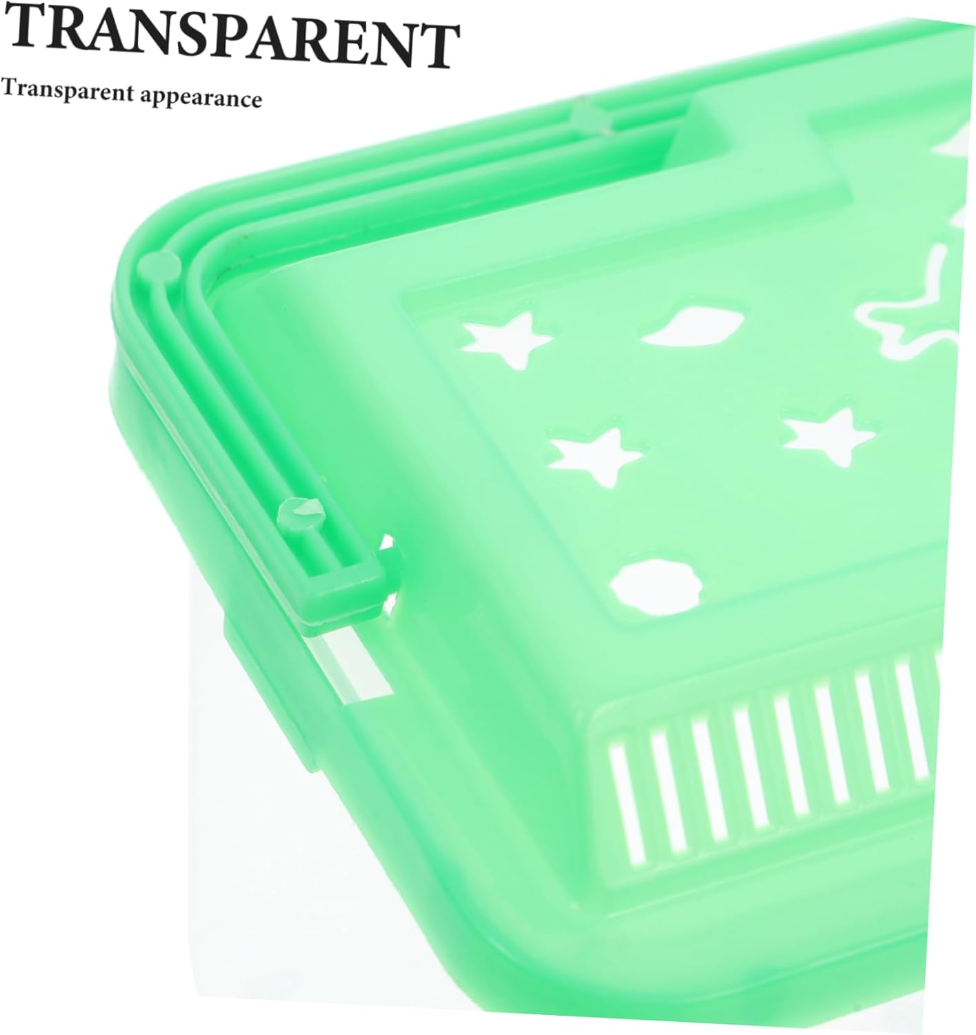 GRIRIW Plastic Fish Tank Portable Aquarium for Turtles Small Fish Tank with Carry Case Pet Box for Travel image number 5