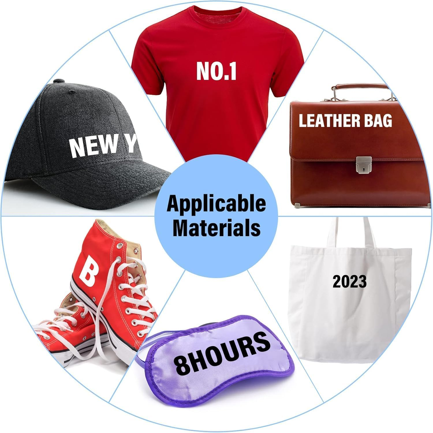 500 Pieces Iron on Letters and Numbers, 2 Inch Iron on Vinyl Letters for Clothing, Heat Transfer Letters with A-Z PU Alphabets Sticker, Iron on Letters for Fabric,T-Shirt Printing DIY Craft（12 Sheets ） image number 2