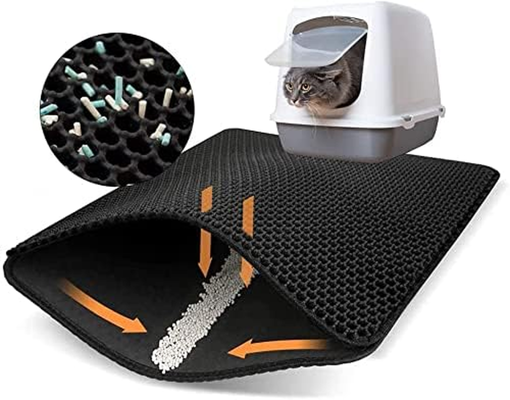 Best Answer Cat Sand Mat, Sand Removing Mat, Large, Gray, 21.7 X 29.5 Inches (55 X 75 Cm), Cat Sand Catcher, Foldable, Dog, Cat Sand Mat, Cat Sand Shatterproof, Cat Toilet Supplies, Pets, Double Layer