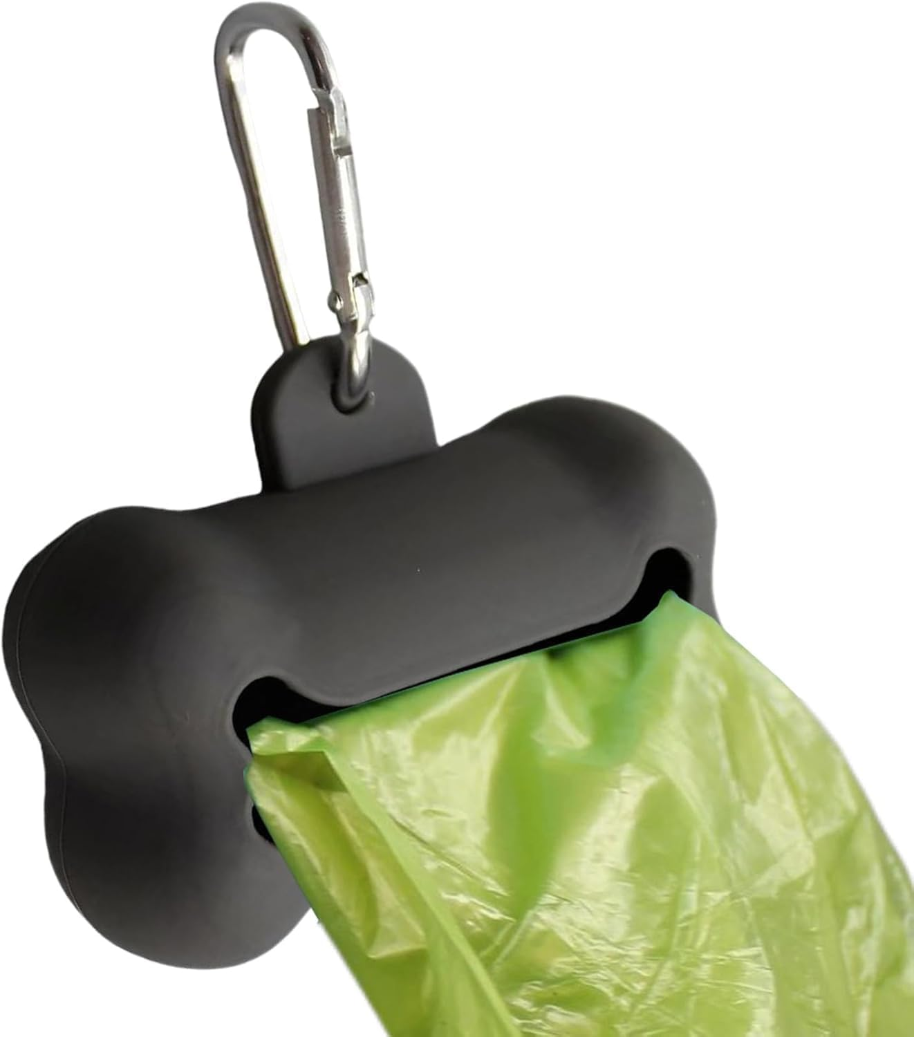 Fokmuaex 1Pcs Silicone Bone Shaped Dog Poop Bag Dispenser Holder for Outdoor Adventures, Outings & Daily Walks image number 4