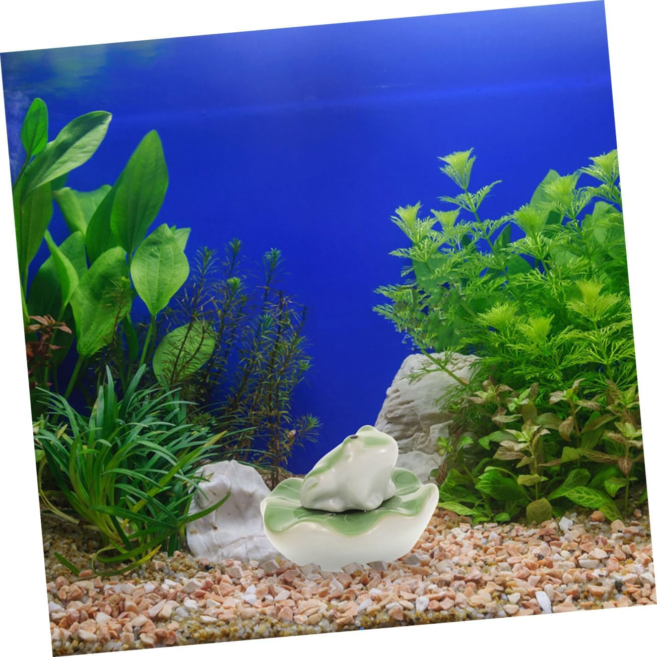 ORFOFE 2Sets Ceramic Floating Frogs Tea Pet Sculptures for Fish Tank Aquarium Decor of Detailed Aquarium Figurines for Landscape Decoration
