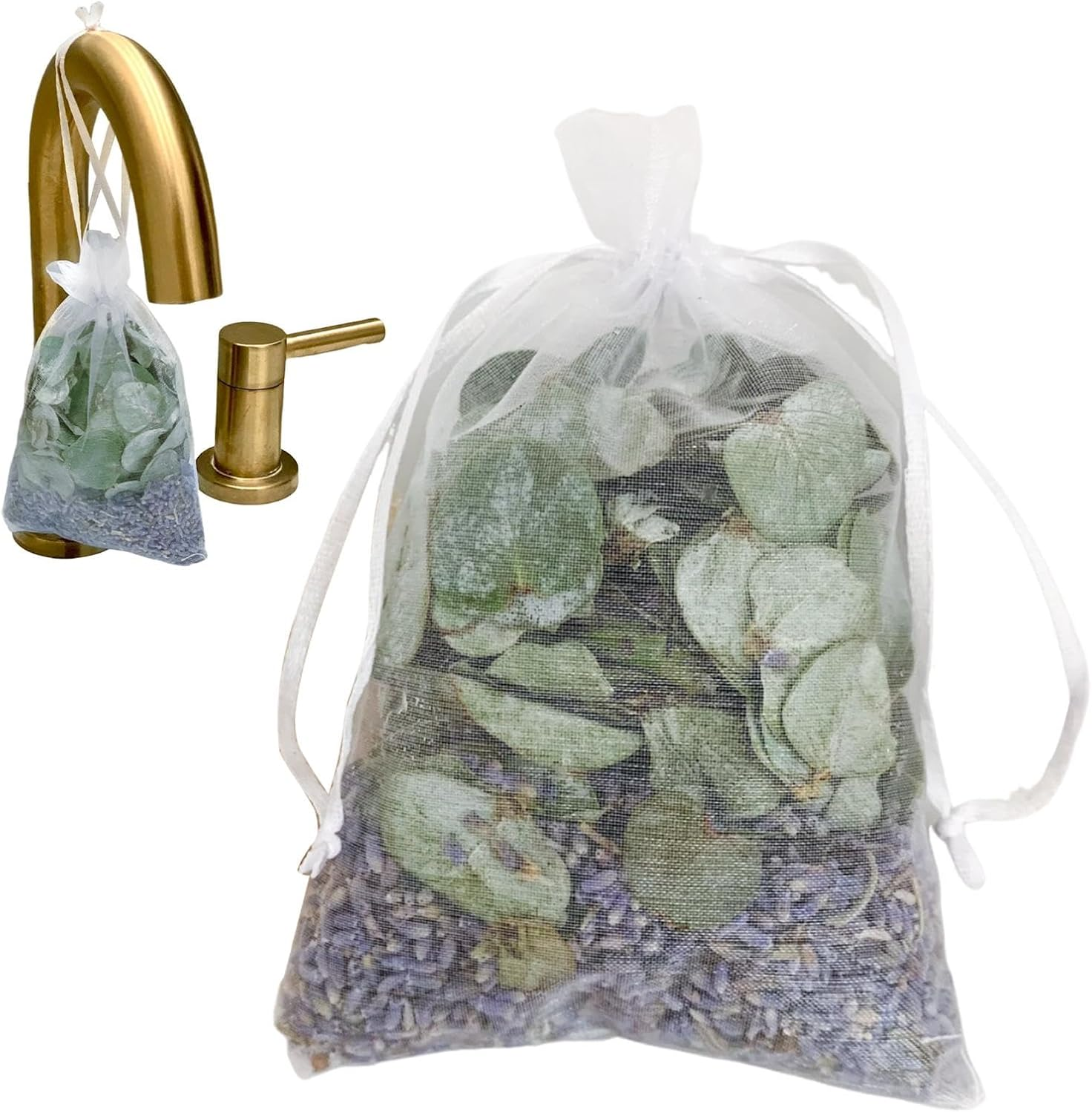 Scented Sachet Bags, Scented Sachets for Closets, Eucalyptus Leaves, Lavender Sachets | Home Fragrance Bags, Relaxing Fragrance Sachets for Drawers and Closets image number 6