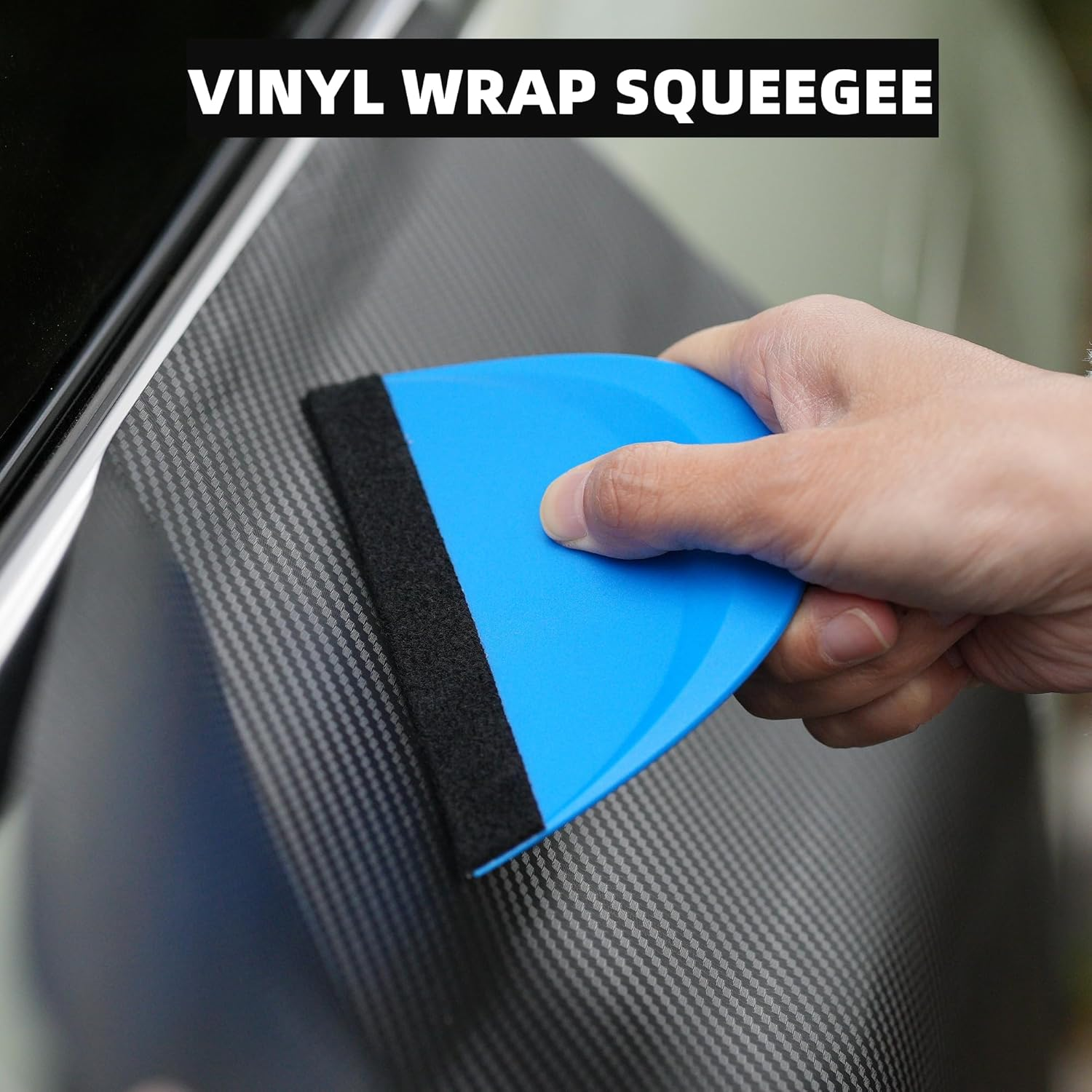 Umaki Small Squeegee for Vinyl Accessories, Vinyl Wrap Squeegee, Decal Squeegee Vinyl Scraper for Car Wraps, Window Tint, Graphics Design, Transfer Film, Car Paint Film, Round, 5Piece image number 2