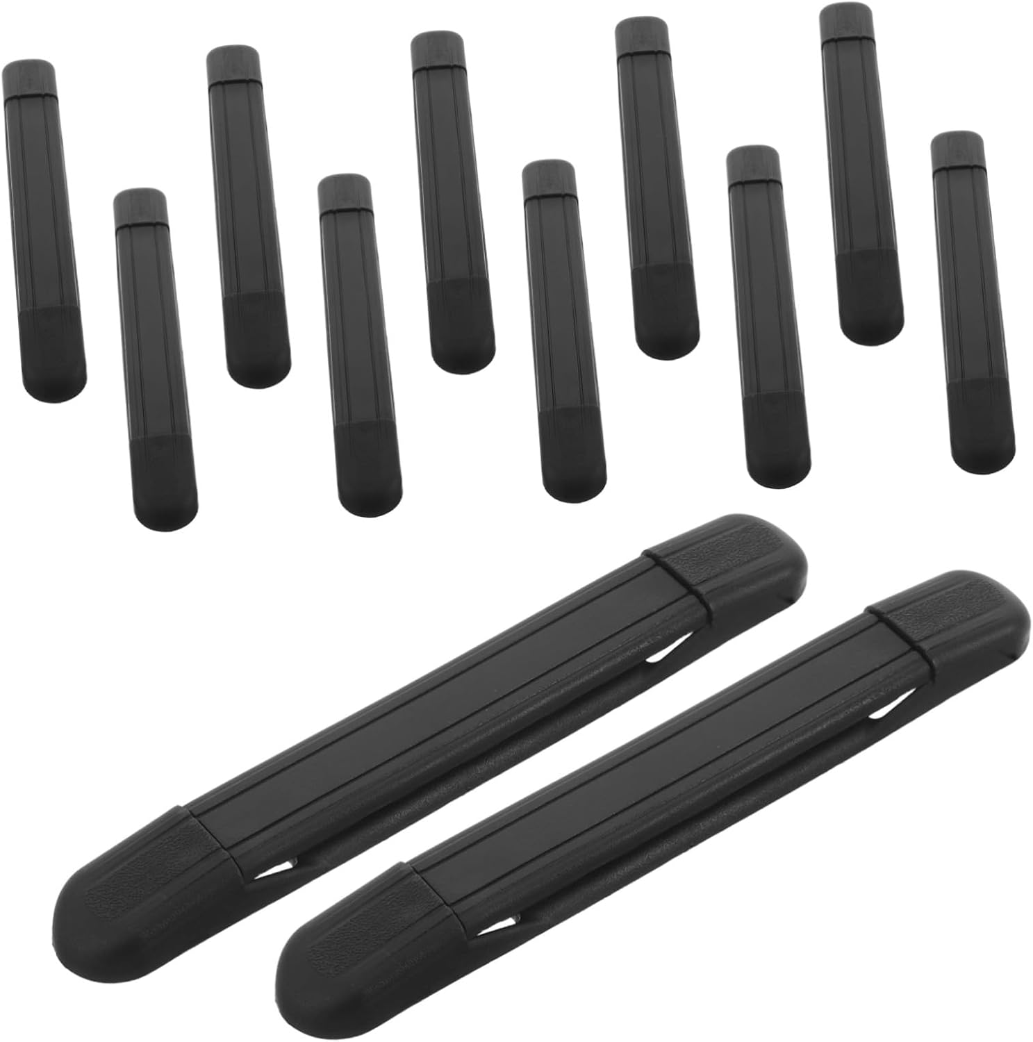 MOBUTOFU 12Pcs Luggage Replacement Handles Plastic Suitcase Pull Grip for Travel Bags Lightweight Ergonomic Carrying Comfort Easy Swap Repair Accessories