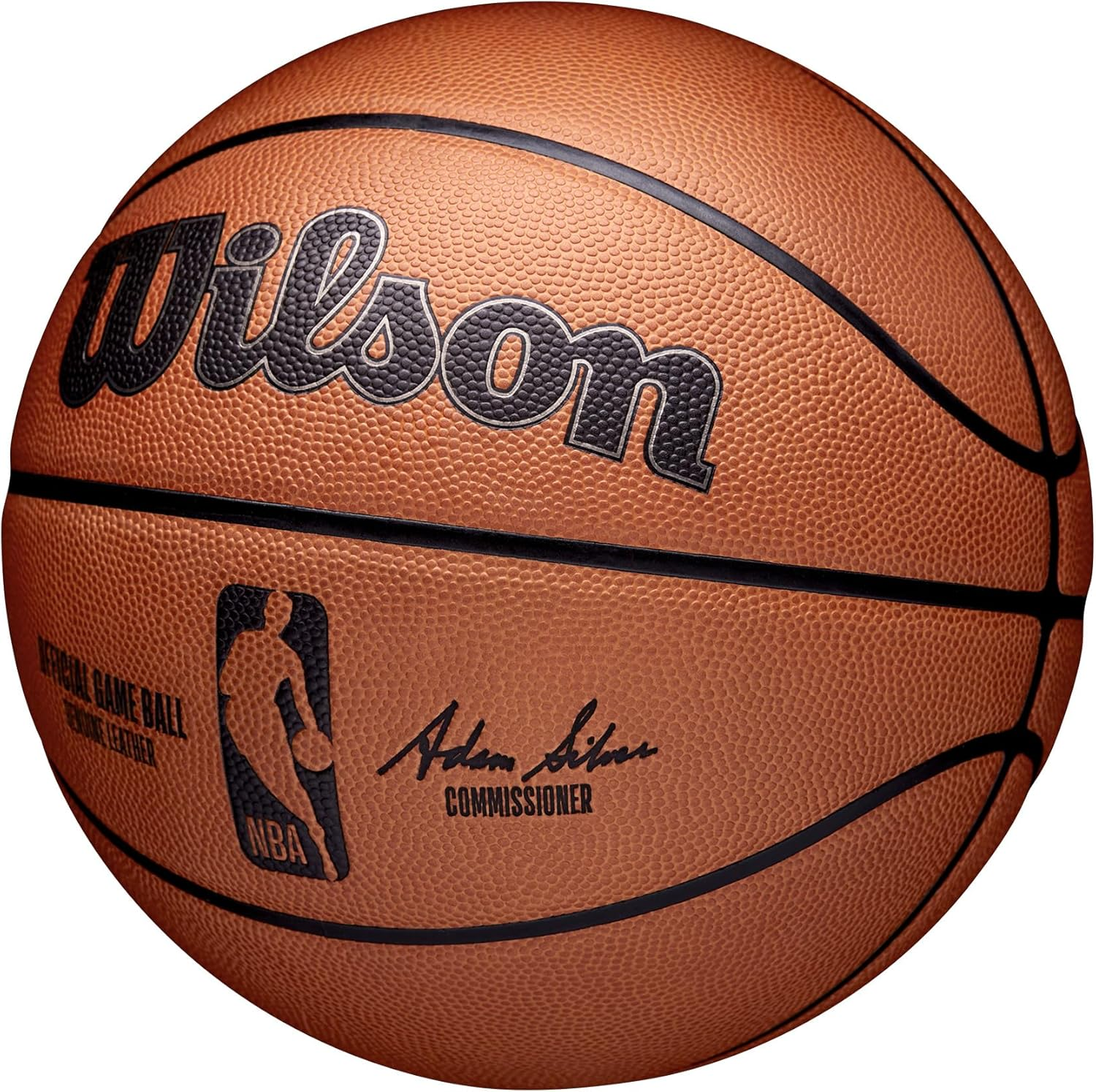 WILSON NBA Official Game Basketball - Brown, Size 7-29.5" image number 1