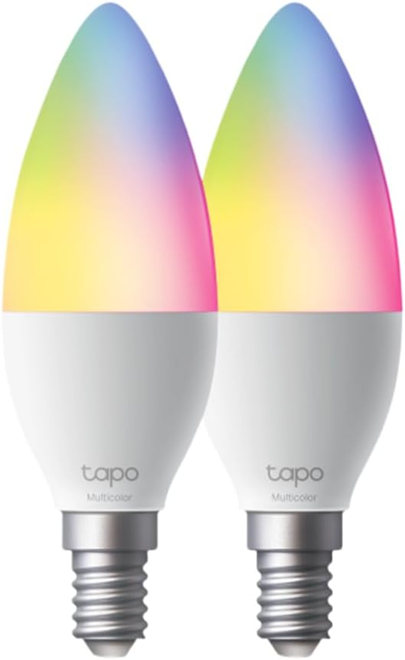 Tapo Tp-Link Wi-Fi Light Bulb, Multicolour, B38, E14, White Tunable, Dimmable, Smart Home, Schedule & Timer, Voice Control, APP Control, Sync-To-Sound, Energy Monitor(Tapo L430C(2-Pack)) image number 4