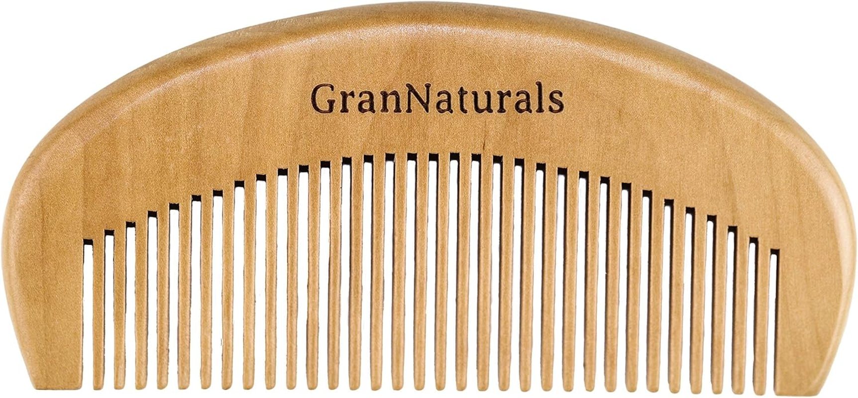 Grannaturals Wooden Comb for Detangling & Styling Wet or Dry Hair - Small Pocket Sized Fine Tooth Natural Wood for Curly, Thin, Thick, Wavy, or Straight Hair - Women'S Birthing & Labor image number 2