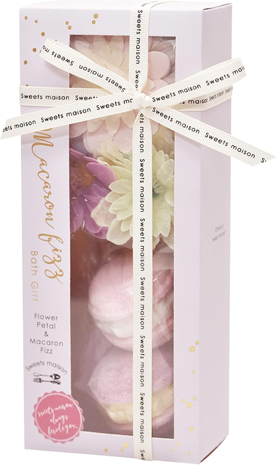 Sweets Maison OB-SMG-9-1 Macaron Fizz Bath Gift, Floral Mix image number 3