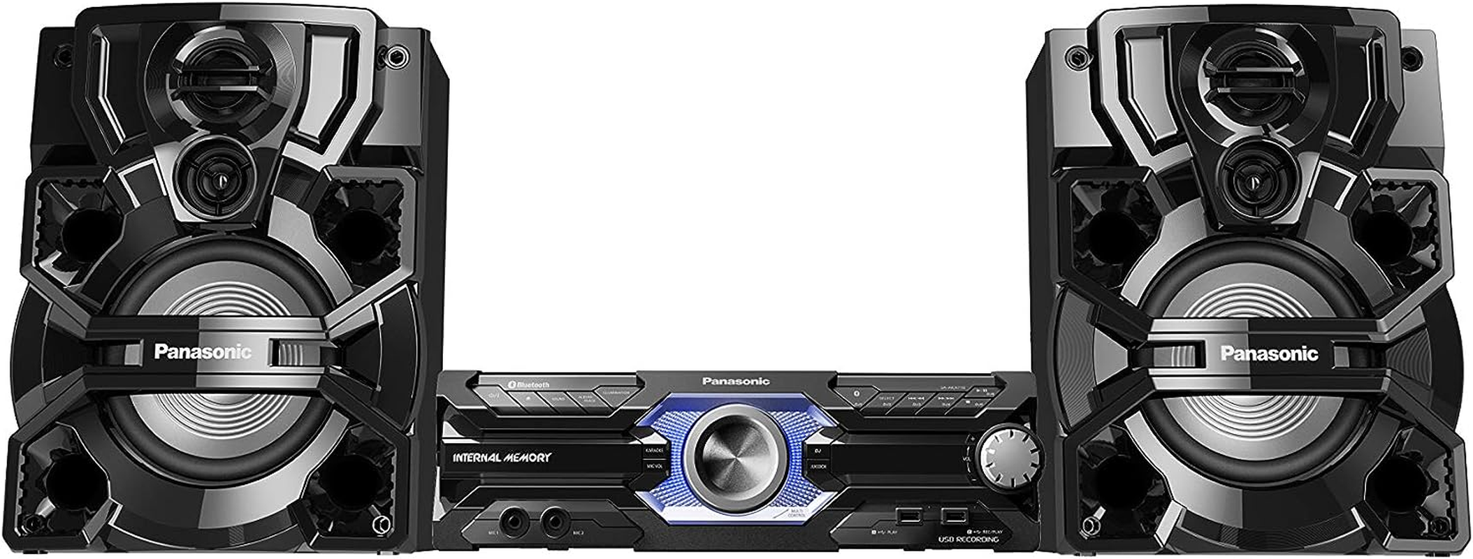 Panasonic 2.0 Channel 2000W Mini Hi-Fi System with Bluetooth (SC-AKX710GSK) image number 3