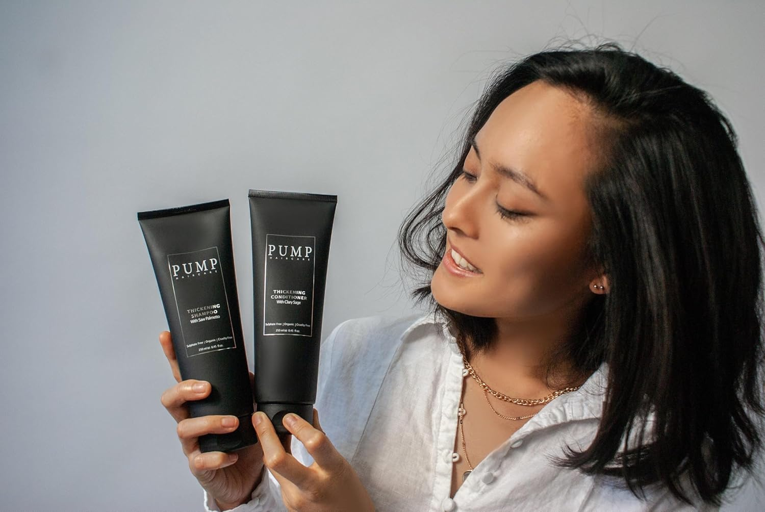 Thickening Hair Conditioner for Fuller Hair - Pump Haircare image number 2