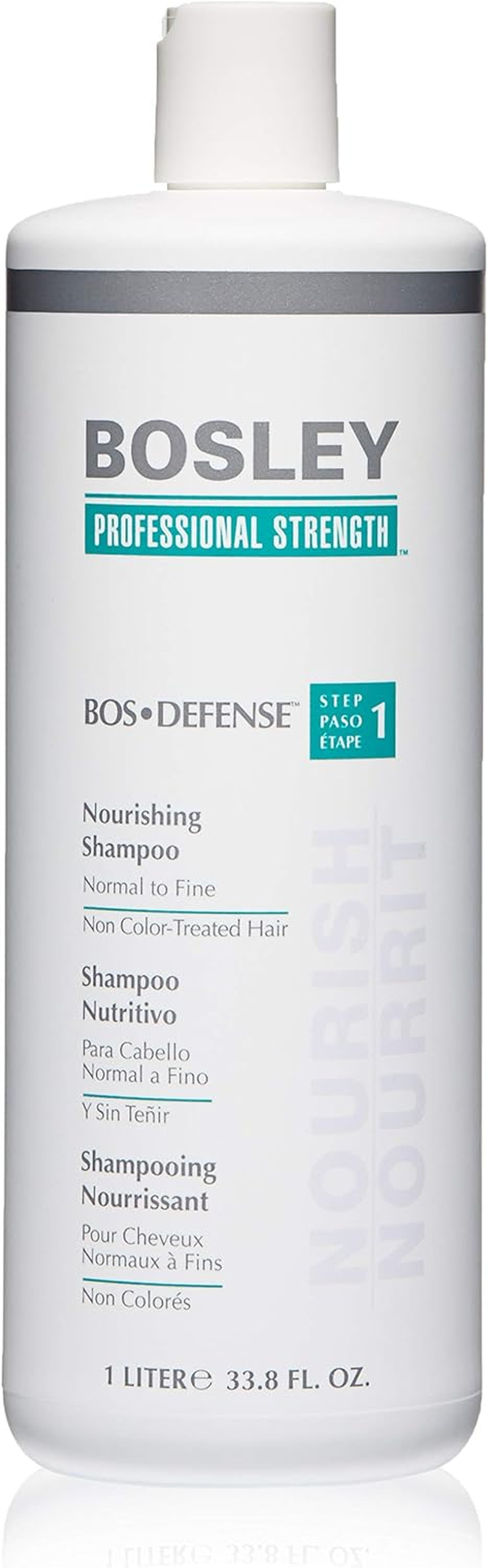 Bosley Bos-Defense Nourishing Shampoo for Normal to Fine Non Color-Treated Hair, 1000 Ml image number 3