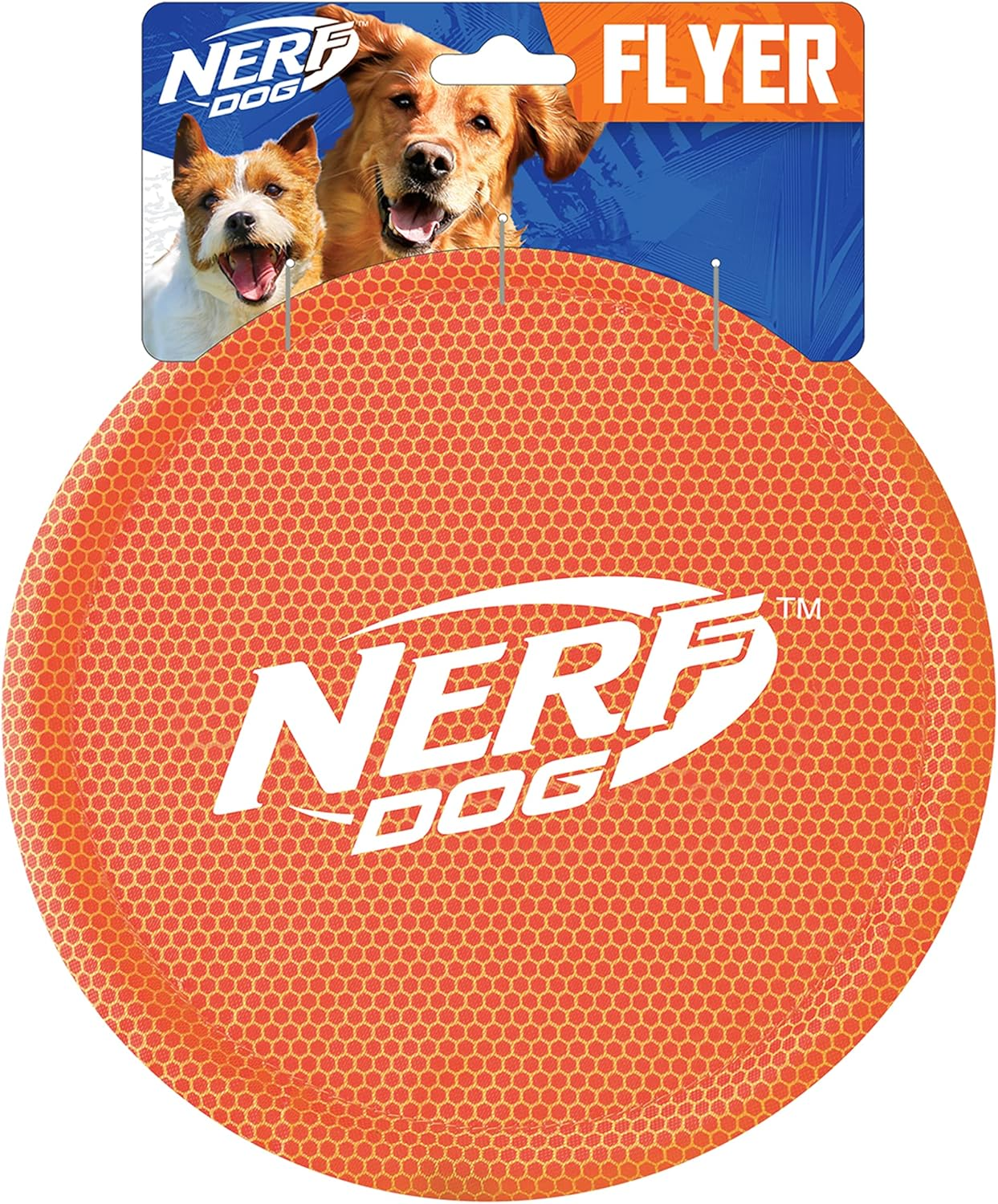 Nerf Dog Assortment: 9In Nylon Flyer Red and Orange Dog Toy image number 6