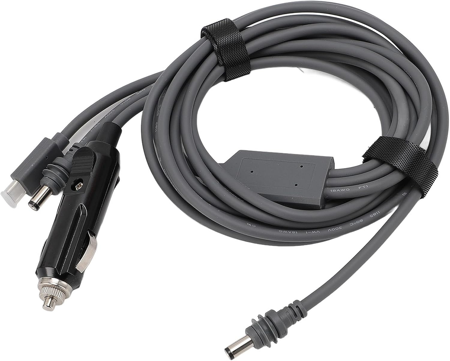 For Starlink Mini DC Power Cable, 3 in 1 DC Male to DC Male/Usb C/Car Charger Adapter, 100W, for Starlink Mini Cable, 18AWG, Water Proof (5M) image number 3