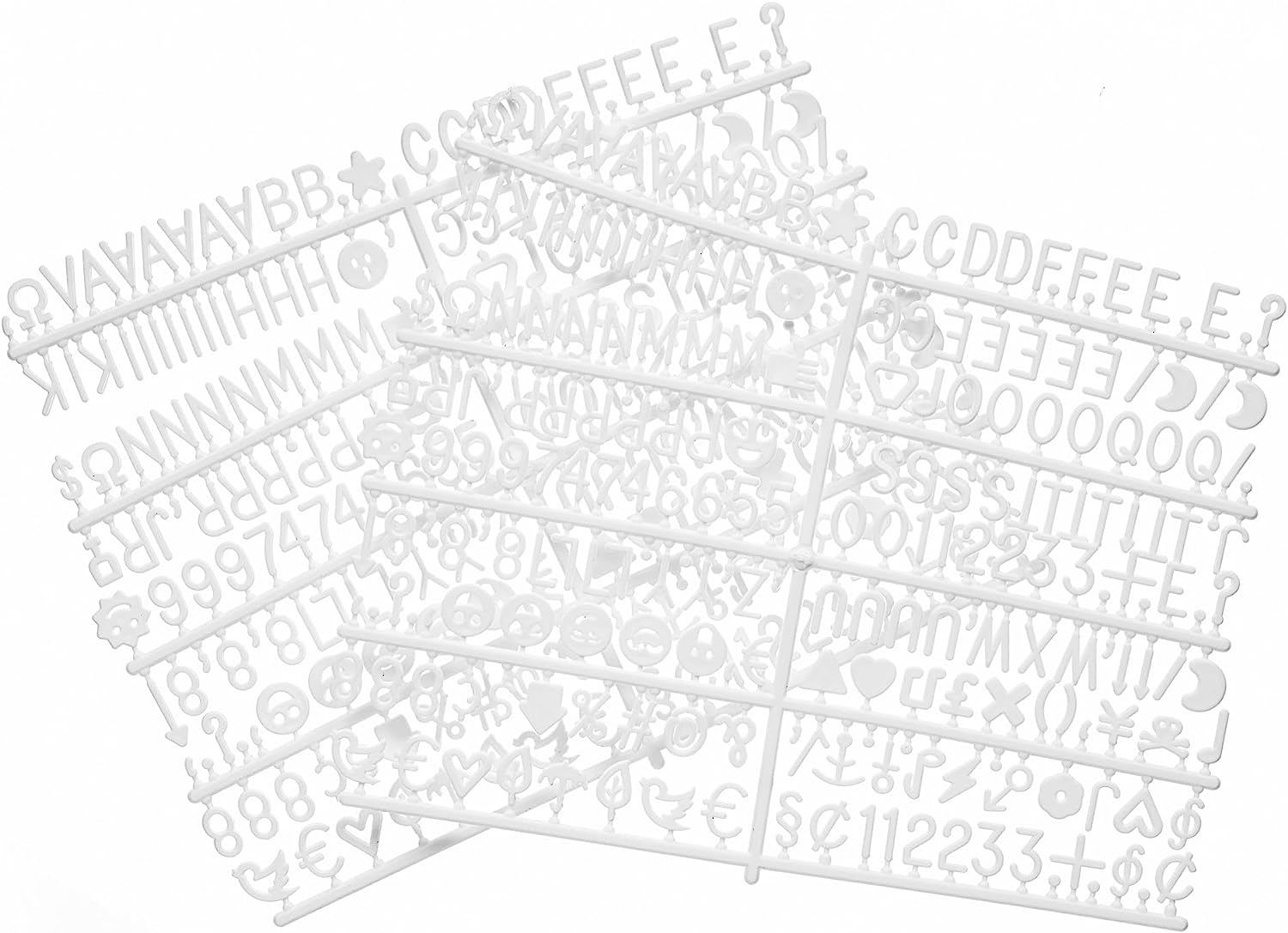 Veskaoty Felt Letter Board with 460 Letters, Numbers & Symbols - 12 X 12 Inch Changeable Message Board with Wooden Frame Wall Mount Hook, (Gray Board & Wood Frame), (PL-GW-12B) - Beige image number 7