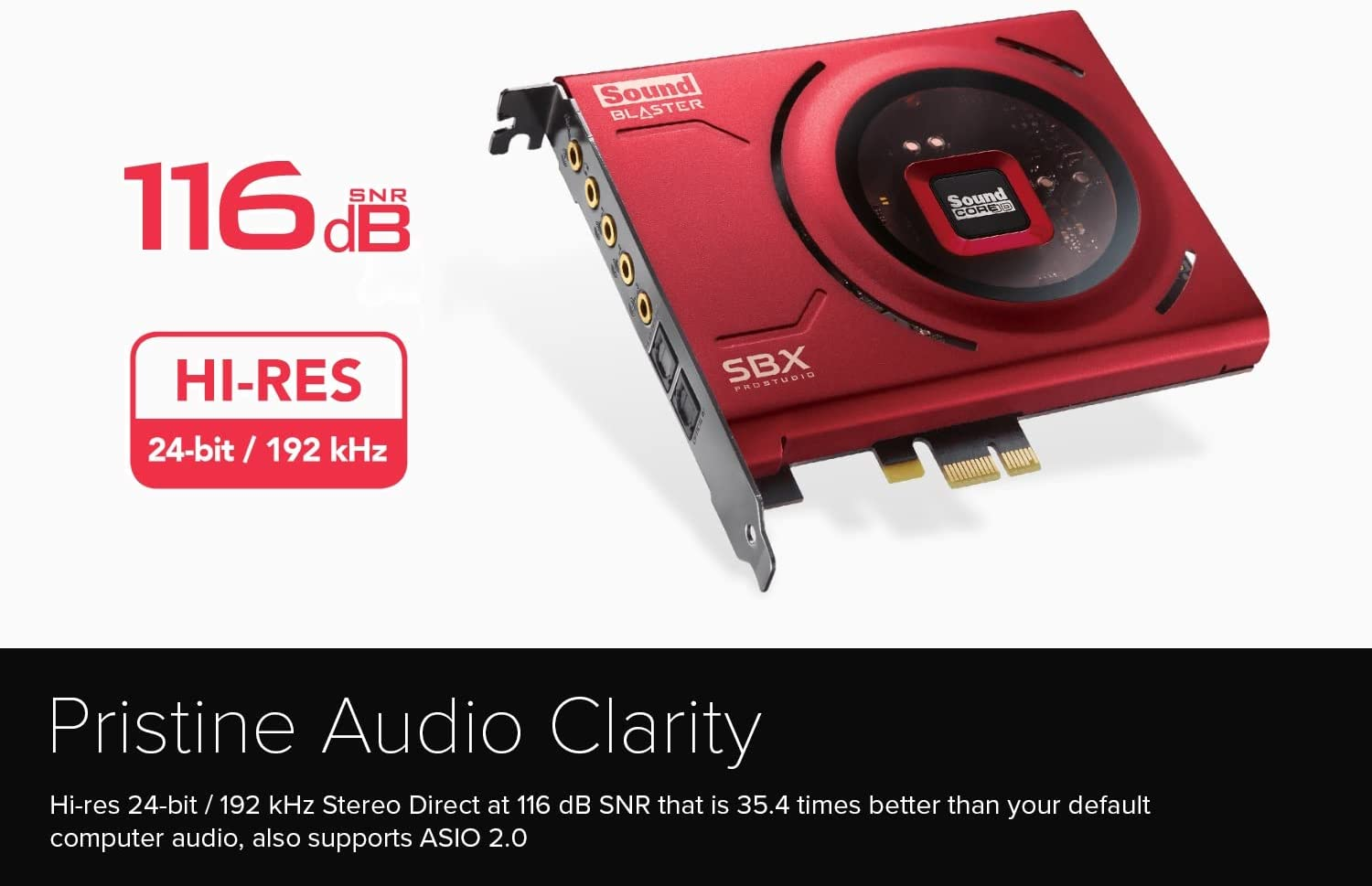 Creative Sound Blaster Z SE Internal Pci-E Gaming Sound Card and DAC, 24-Bit / 192 Khz, 116 Db SNR, ASIO, 600&Omega; Headphones Amp, Mic EQ, Discrete 5.1 / Virtual 7.1, Supports Dolby Digital Live, DTS image number 6
