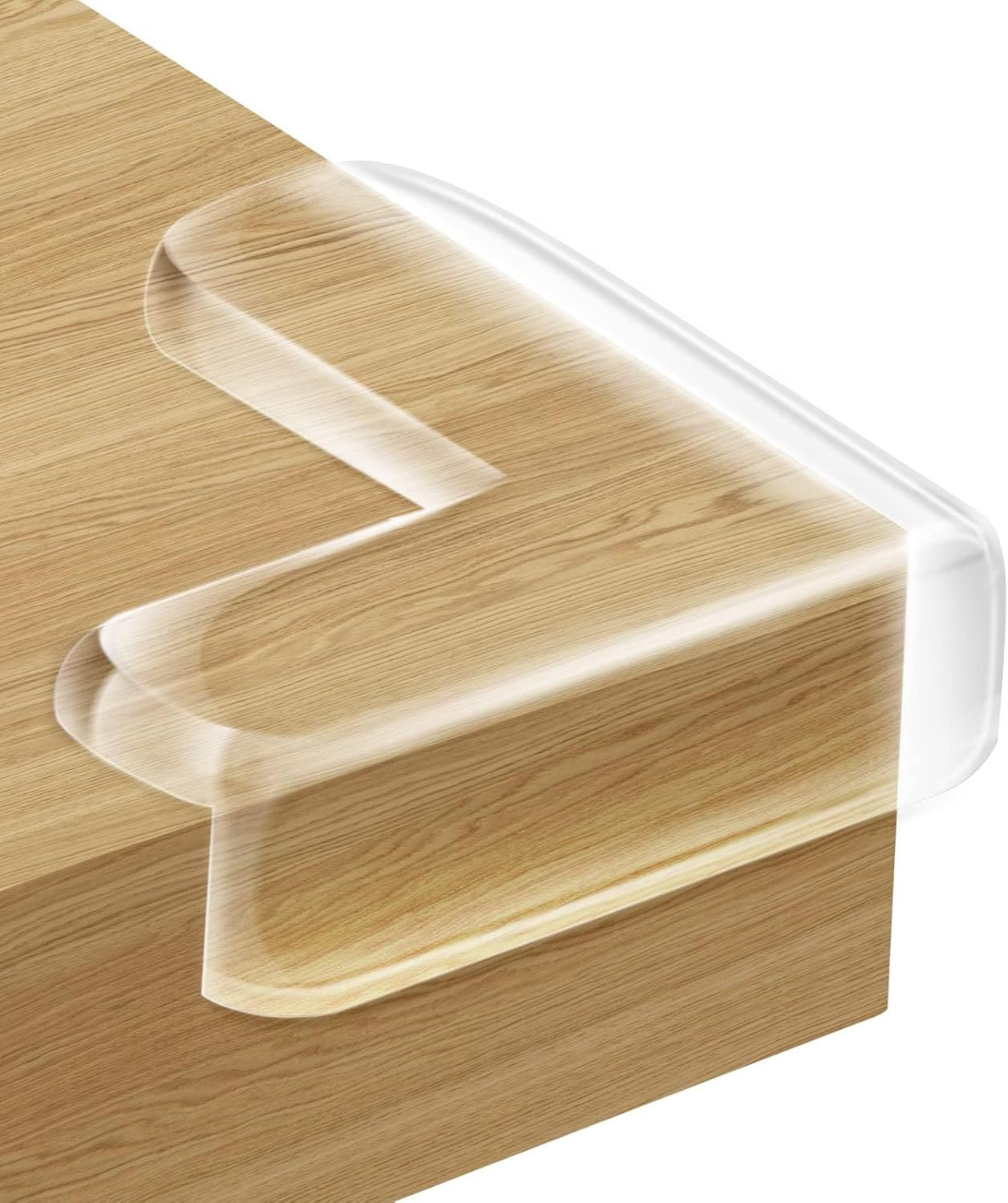 10-Pack Clear L-Shape Corner Protectors &ndash; Baby Safety Furniture Guards for Sharp Edges & Corners image number 6