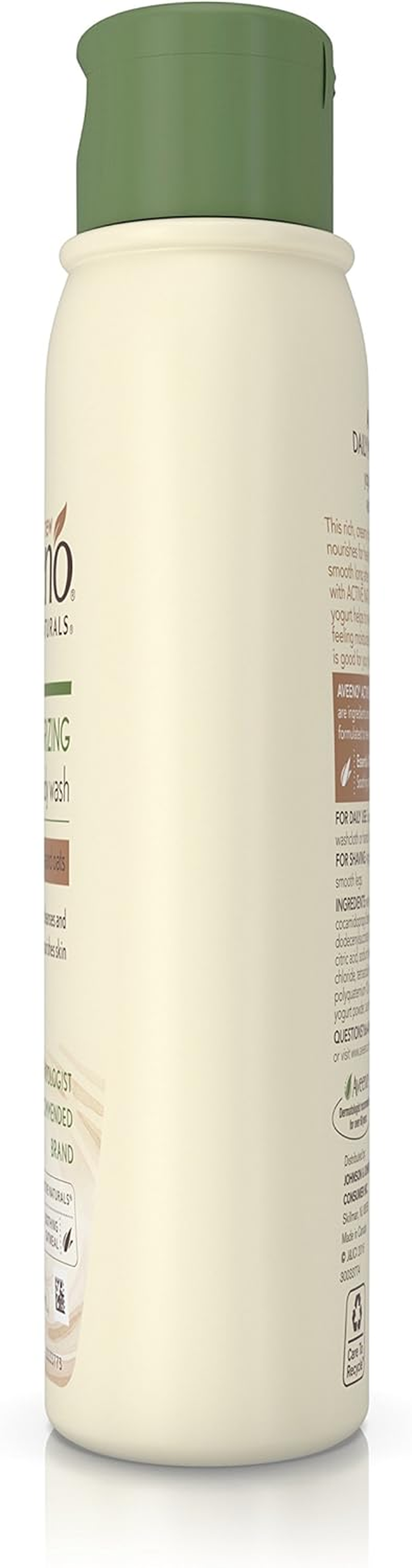 Aveeno Daily Moisturizing Yogurt Body Wash for Dry Skin with Soothing Oat & Vanilla Scent, Gentle Body Cleanser, 12 Fl. Oz (Pack of 3) image number 1