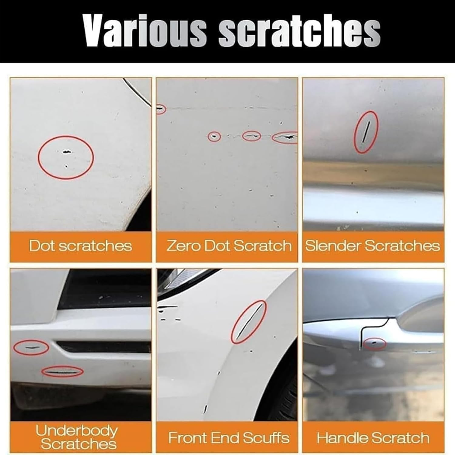 Stylopro Car Scratch Pens, Auto Paint Scratch Remover Pen, Magic Pen for Car Scratches, Cars Scratch Repair Pens, Quick Fix Vehicles Touch up Paint, for Cars/Motorcycle/Boat (White) image number 1