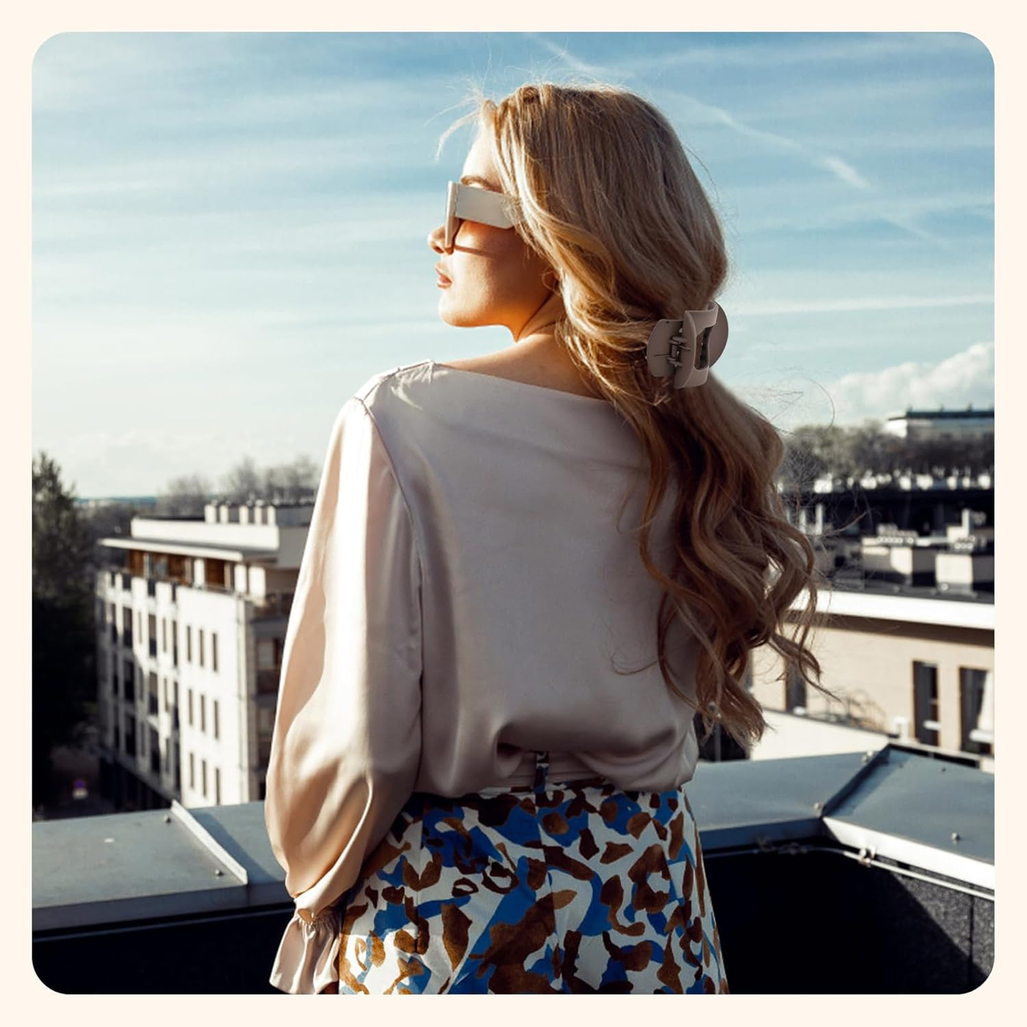 Pack of 6 Flat Hair Clips, Flat Hair Clips, Women'S French Hair Clip, Curved Design, round for Women and Girls, Flat Clips with Strong Hold for Thick and Thin Hair image number 3