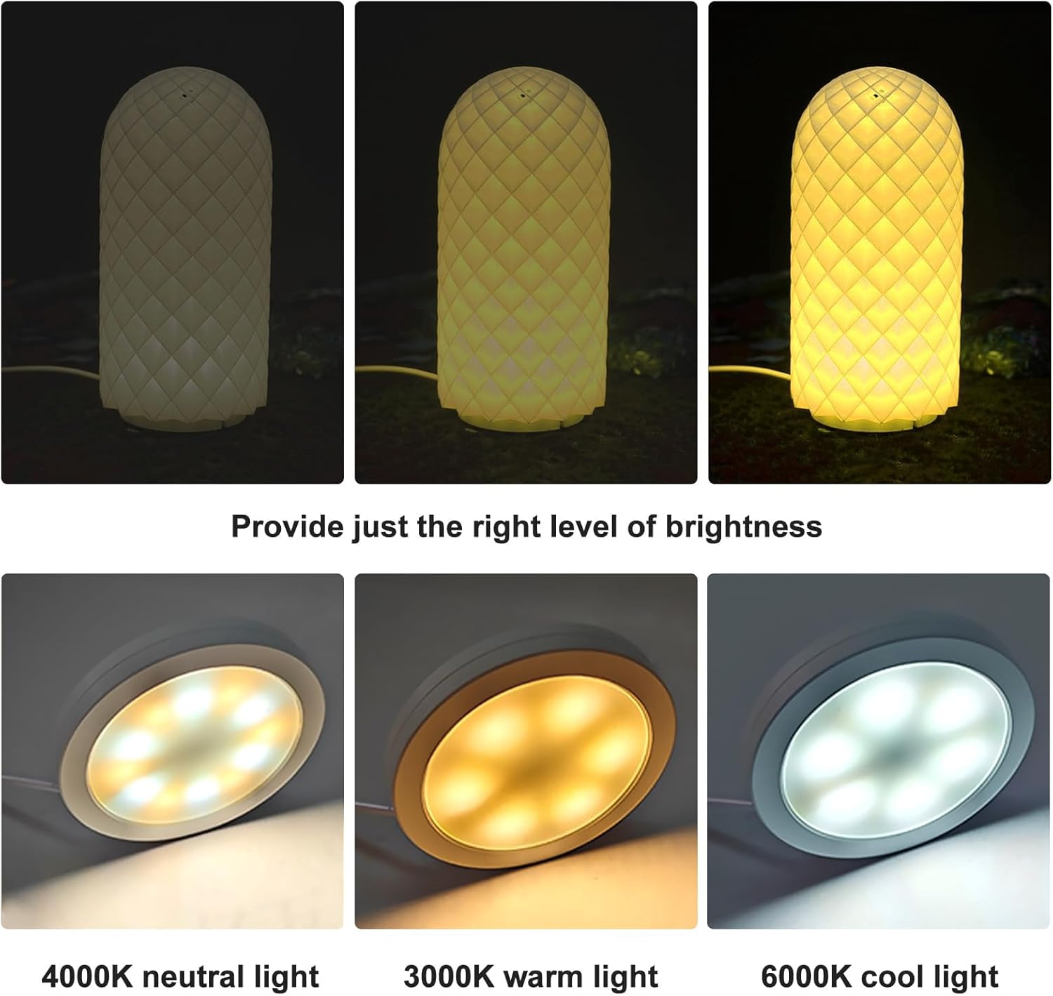 BORDEAG Set of 4 3D Printer LED Lamp Kit for Lab, LED Lamp Set, 3D Printer Accessories, Three Colours USB Powered, for 3D Printers, Cabinets, Showcases, Bookshelves image number 2