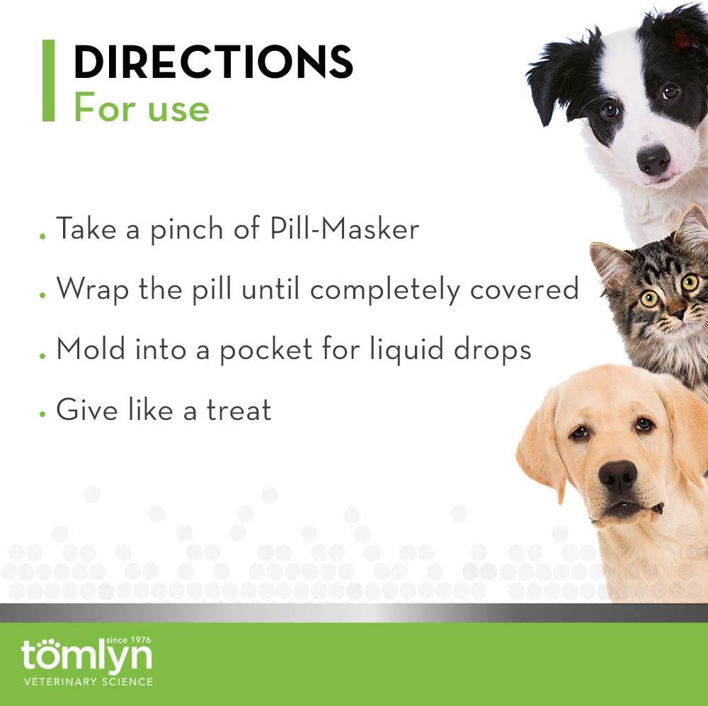 TOMLYN Pill-Masker Original Bacon-Flavored Paste for Dogs & Cats, 4Oz image number 4