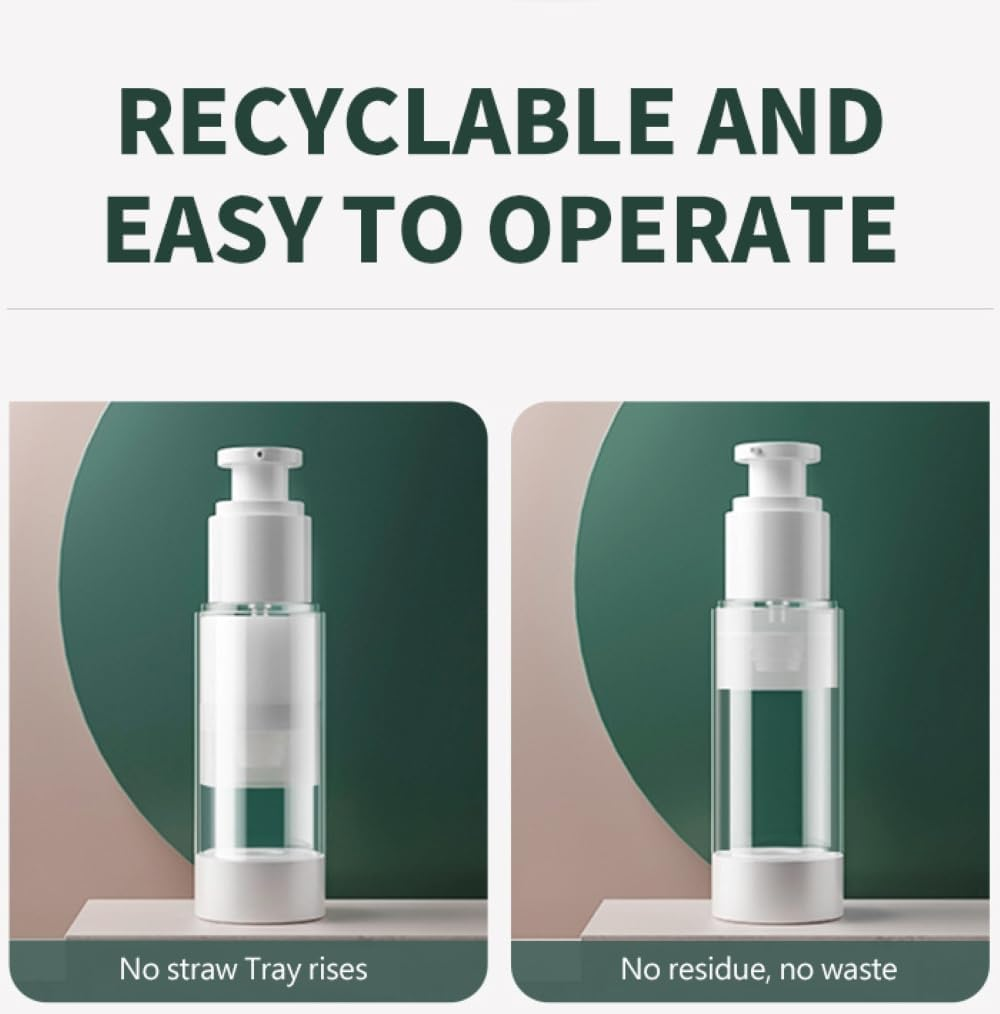 JOWILIN Clear Airless Fine Mist Spray Bottles, 2 Pcs 3.4Oz/100Ml and 2 Pcs 1.7Oz/50Ml Refillable Dispenser Container, Travel Size Empty Plastic Bottle for Perfume, Makeup Toner, Essential Oils, Hair image number 5