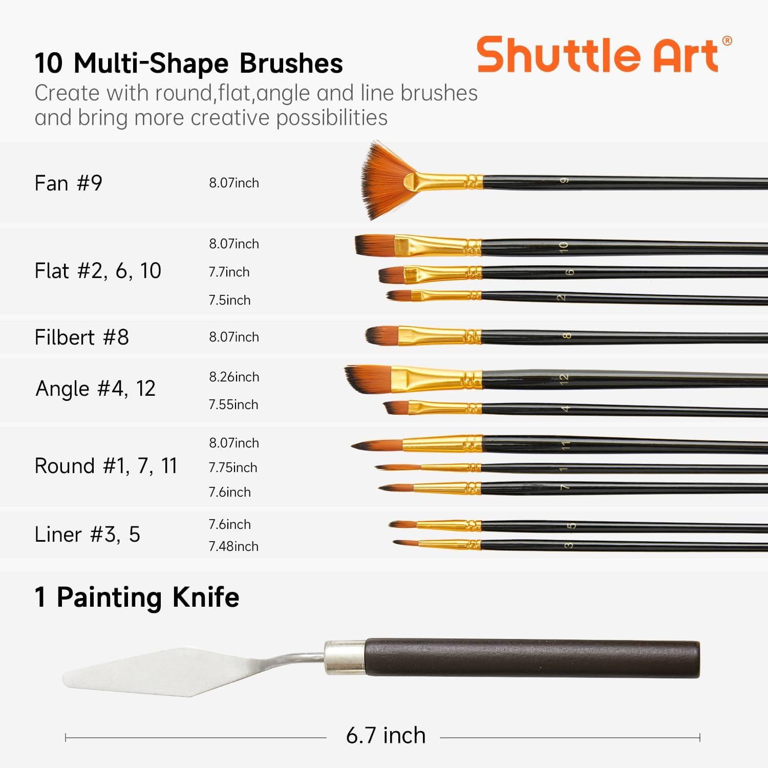 Shuttle Art Acrylic Paint Set, 59 Pack Professional Painting Supplies with Wood Tabletop Easel, 30 Colours Acrylic Paint, Canvas, Brushes, Palette, Complete Paint Sets for Adults, Kids, Artists image number 2