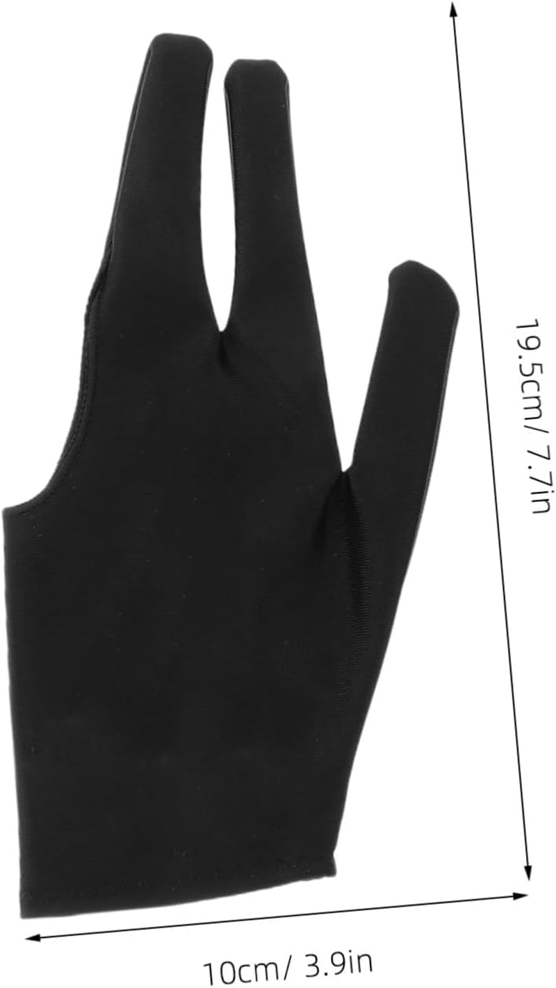 Totority 8Pcs Set Yo-Yo Gloves 3 Finger Gloves Yoyo Glove Snooker Gloves Elastic Pool Gloves Billiard Pool Cue Glove Billiard Protective Gloves Women Billiards Glove High Elastic Spandex image number 2