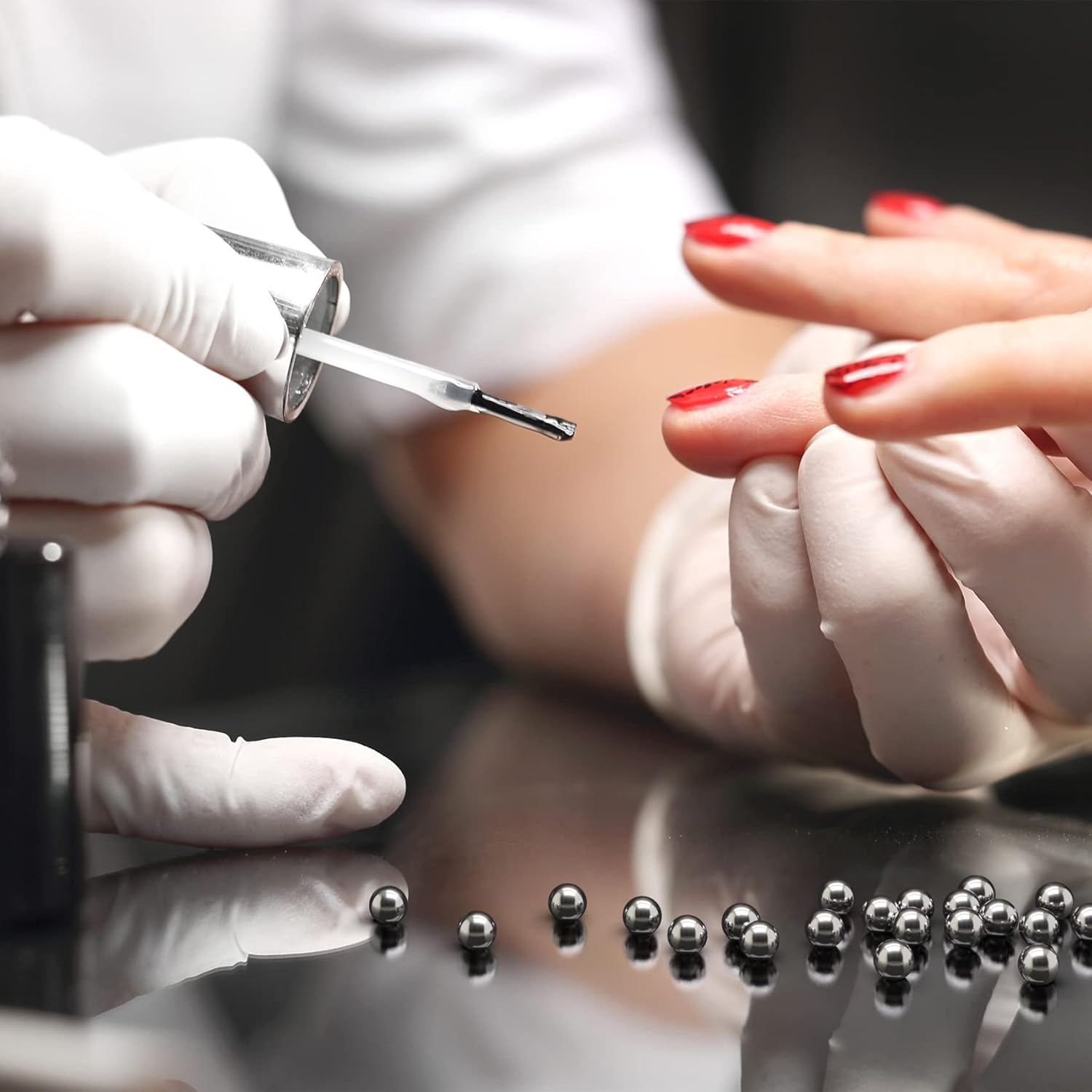 PAGOW 100PCS Paint Mixing Balls Nail Polish 316 Stainless Steel Bearing Balls, 5Mm/Apr. 0.197" - [100Pcs] 5Mm image number 6