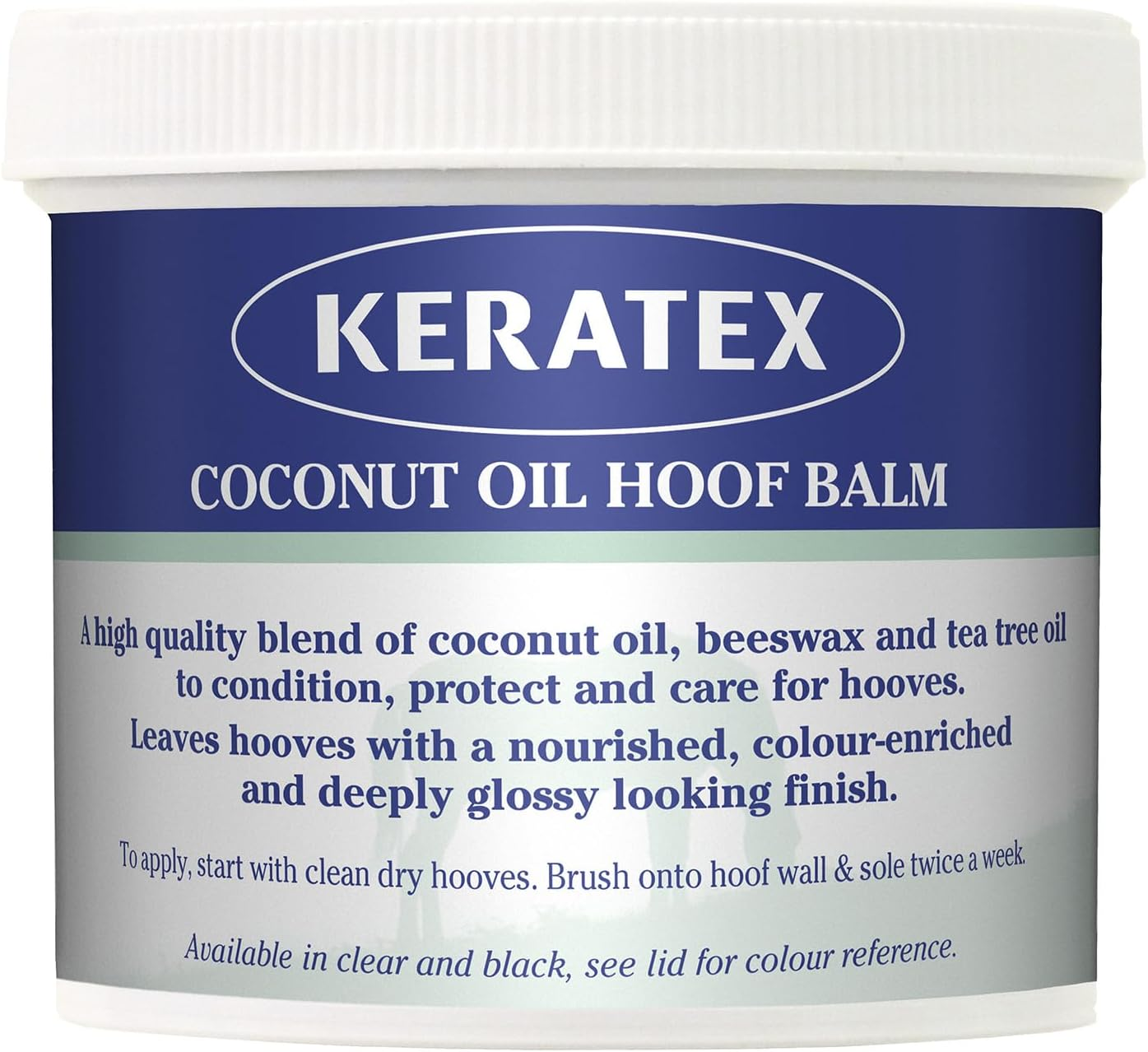 Keratex Signature Coconut Oil Hoof Balm - Black X 400 Gm - Black - Clear, Unisex,Kcohb BL