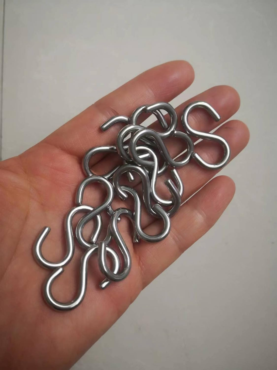 S Hooks 316 Stainless Steel Marine Grade Heavy Duty S Shaped Hooks Metal Hooks for Hanging Hammock Stand Swing Plants Utility Hooks 30Mm Long 3Mm Thickness,12Pieces image number 2