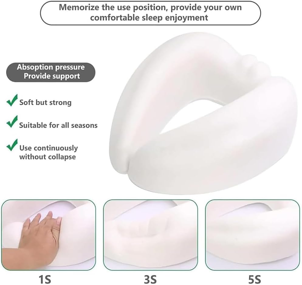 Flyhugz - Flyhugz Neck Pillow 2024, Flyhugs Neck Travel Pillow, Wander plus Travel Pillow, Memory Foam Travel Pillow, Fly Hugz Stowable U-Shaped Pillow Set for Adult & Kids Sleeping Upright (A-Grey) image number 3