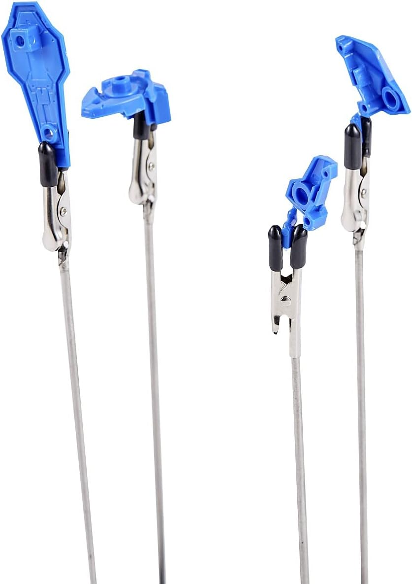 HUBEST 10 Pcs Alligator Clip Sticks with Model Painting Stand Base Holder Miniature Model Holder Alligator Clip Sticks Set for Airbrush Hobby Model Parts Models Assemble image number 5