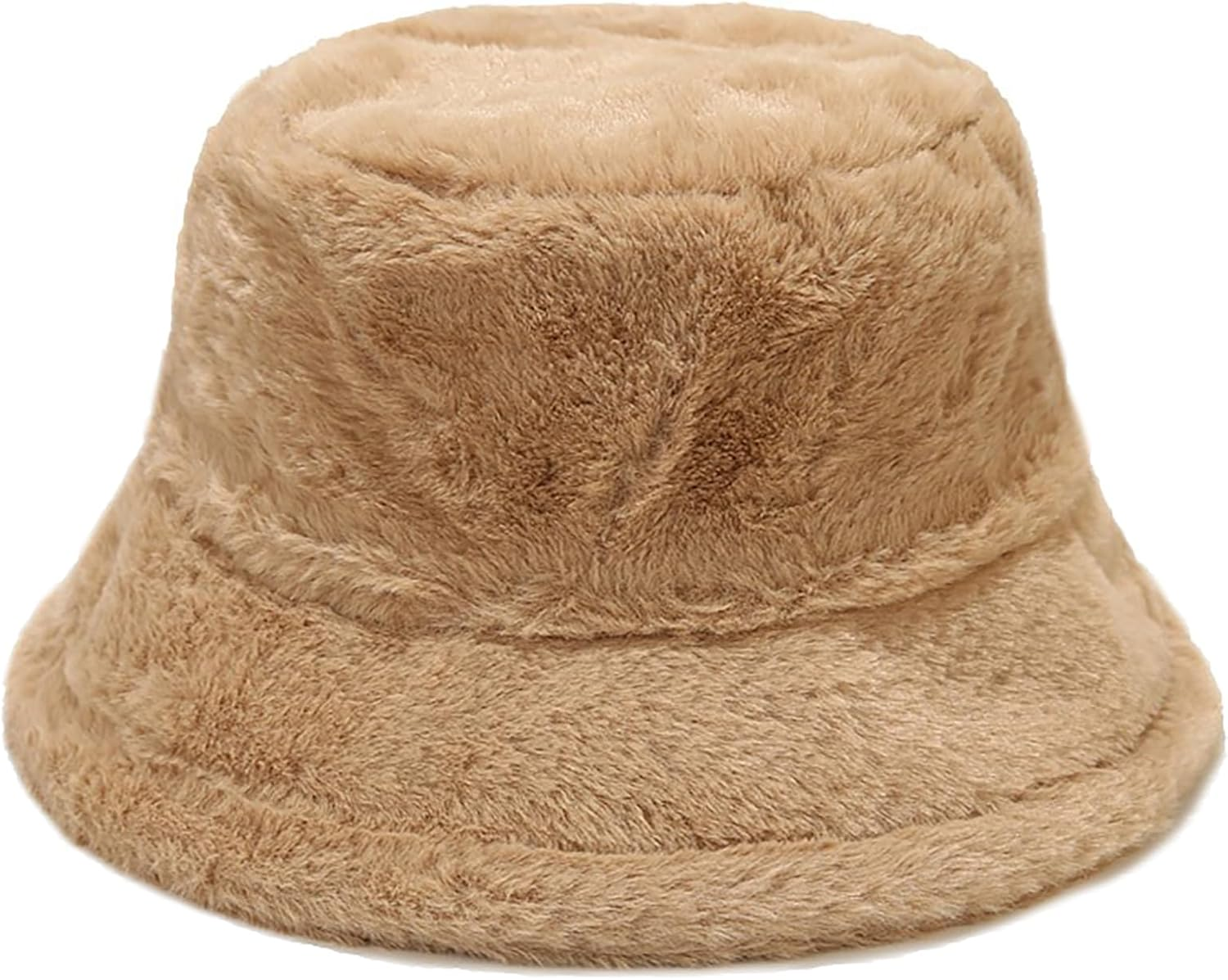 XYIYI Furry Bucket Hat Fluffy Winter Warmer Fisherman Cap for Women image number 5