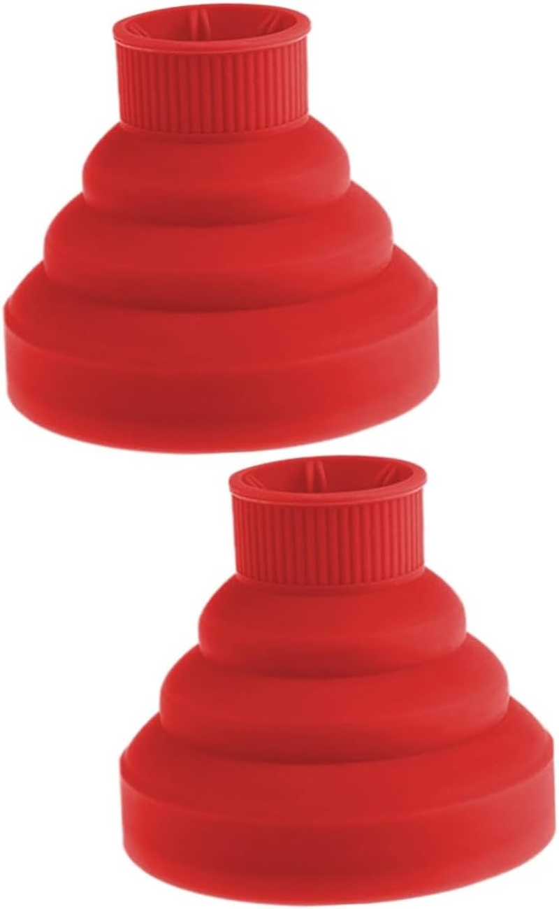 Healeved 2Pcs Silicone Hair Diffuser Cover for Blow Dryer Home Salon Hair Dryer Diffuser Attachment to Protect Curly image number 1