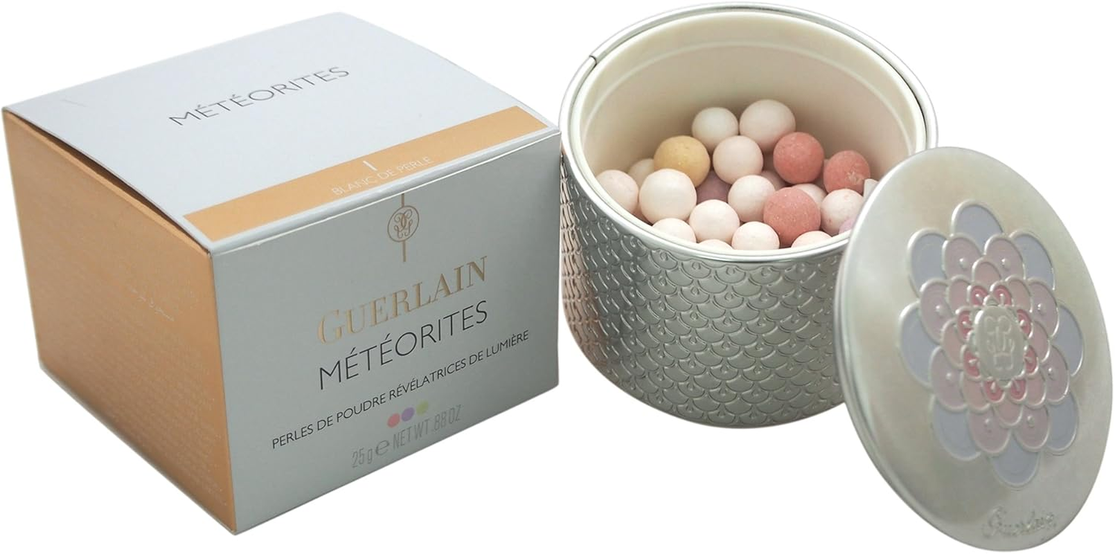 Guerlain Meteorites Light Revealing Pearls of Powder for Women, No. 1 Blanc De Perle, 0.88 Ounce image number 1