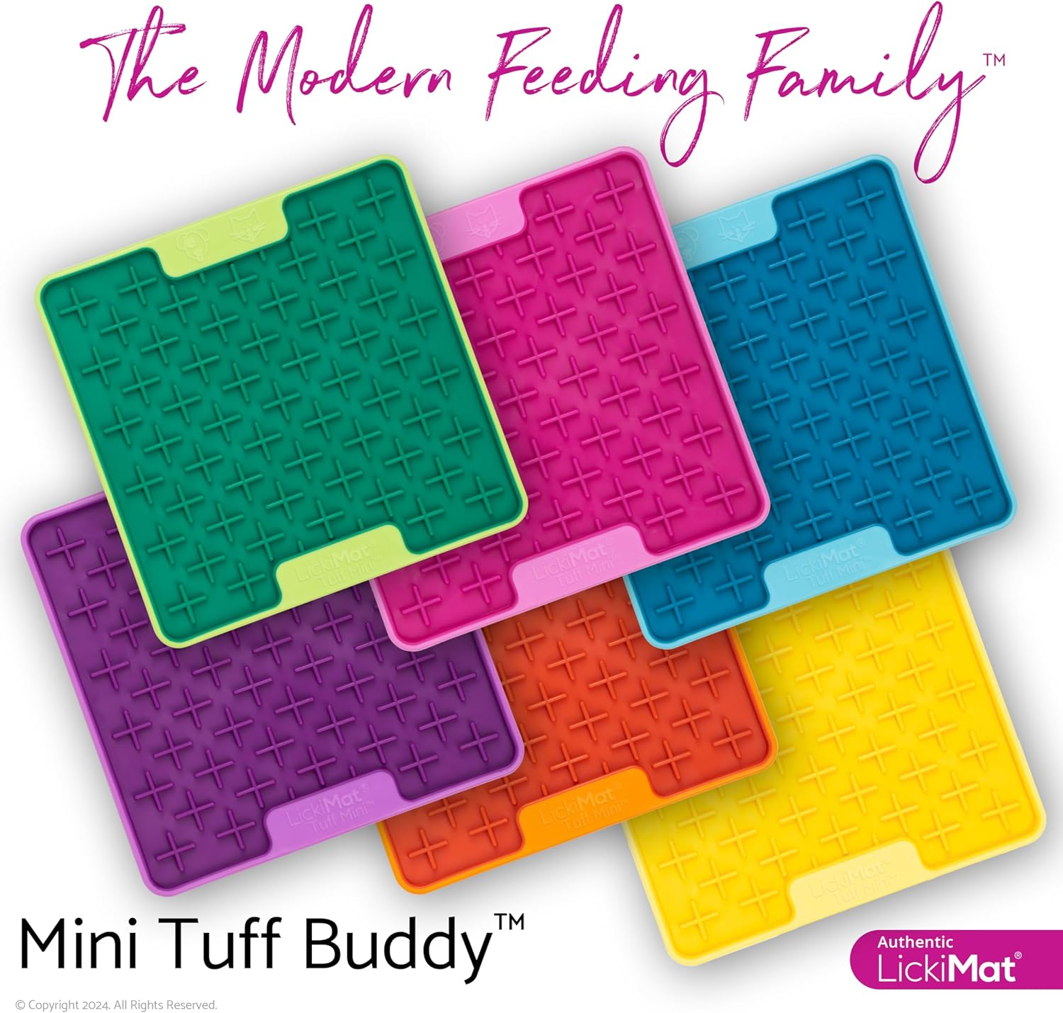 Lickimat Cat TUFF Mini Buddy - Durable, Classic, and Modern Feeding Fun for the Whole Family - Interactive Slow Feeder for Cats - Ideal for Wet or Dry Treats - Enrich Your Cat'S Mealtime Experience image number 2