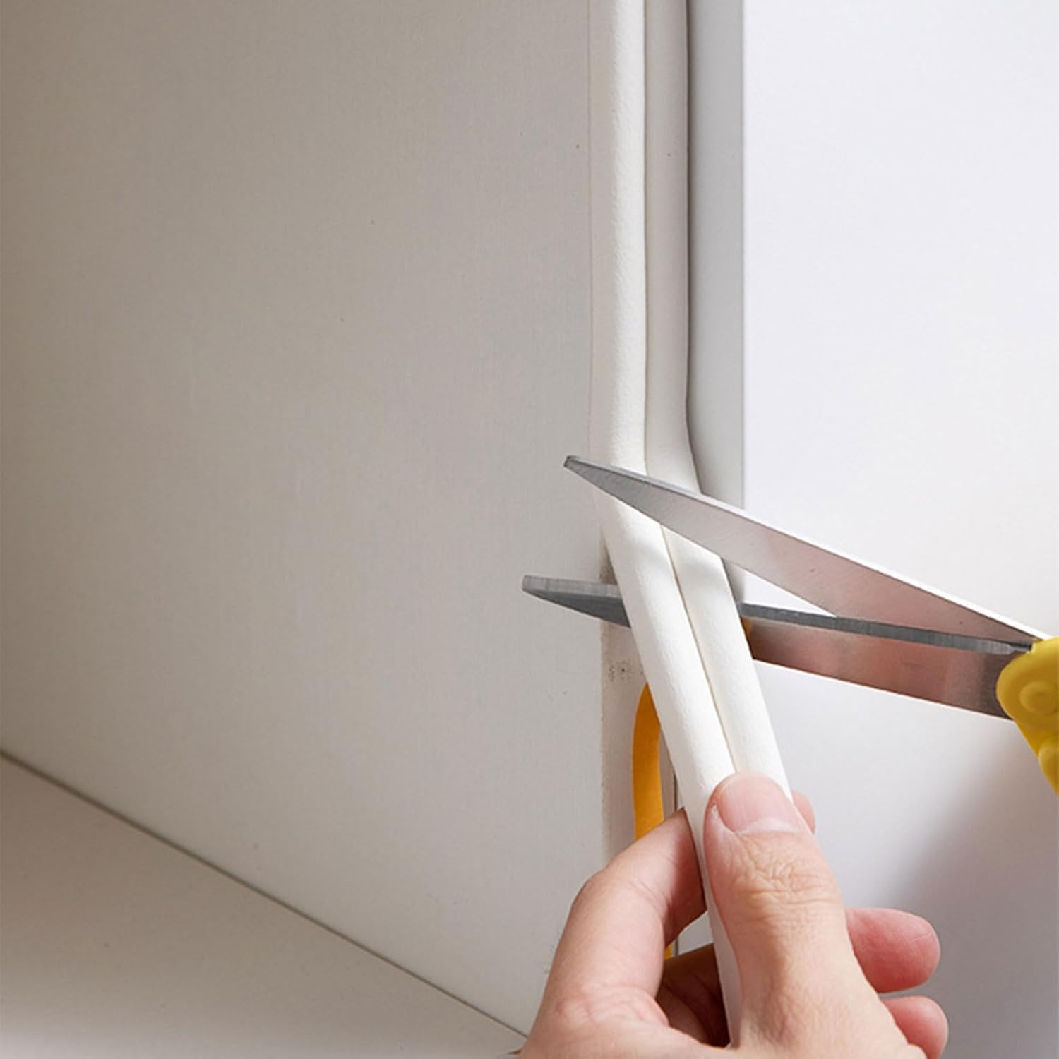 Xolixorium Window Seal Strip - Draft Excluder for Doors, Self Adhesive Weather Strip Door Seal Strip, 20 Feet Insulation Strip Draught Excluder Tape (White) image number 1