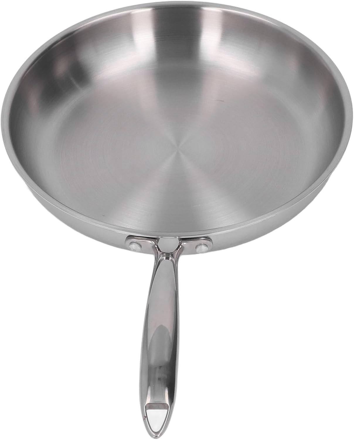 Stainless Steel Frying Pan, Non Stick Frying Pan with Comfortable Handle Thickened, Professional Cookware for All Stove (24Cm) image number 2